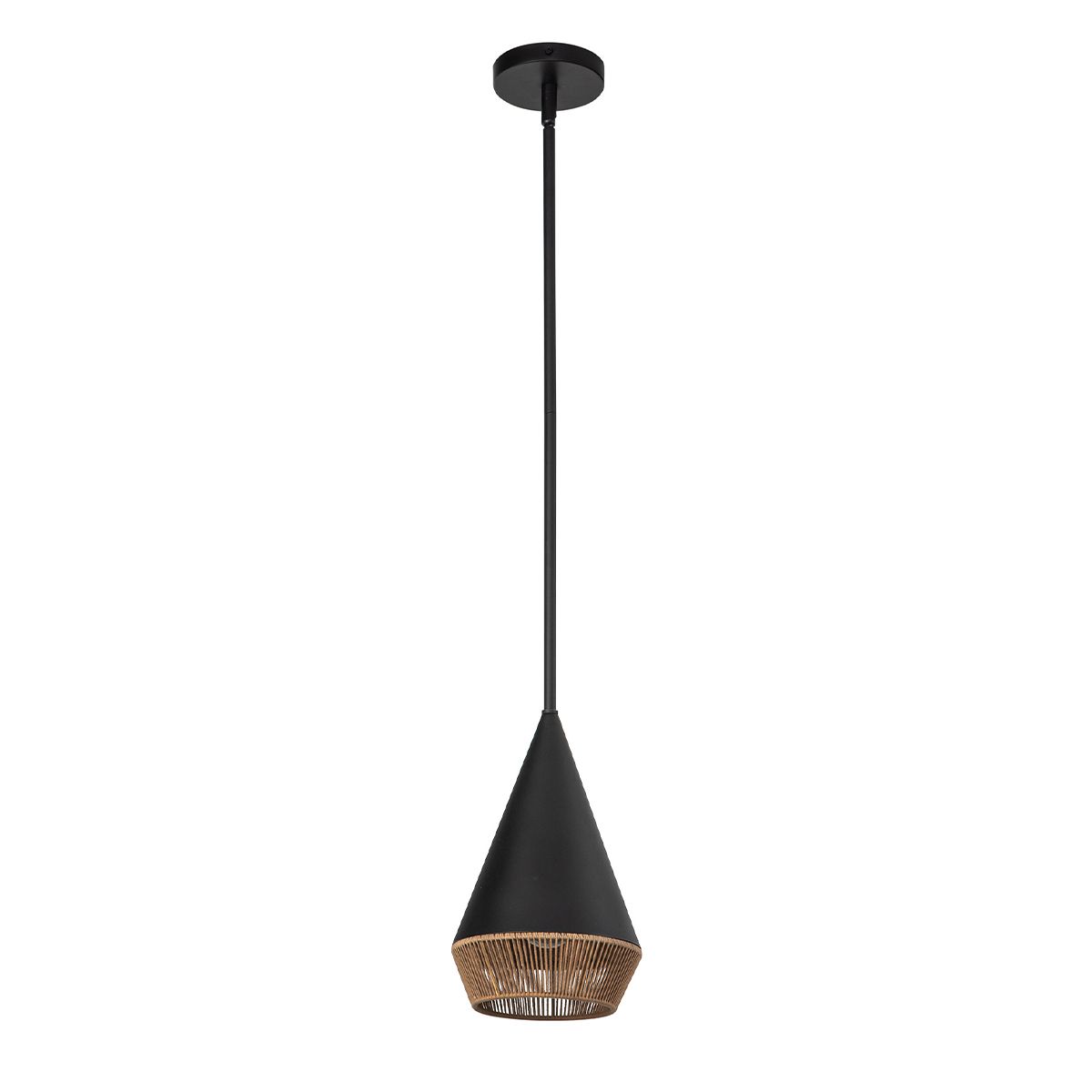 Alora Mood Daphne 1 Light Black Small Pendant