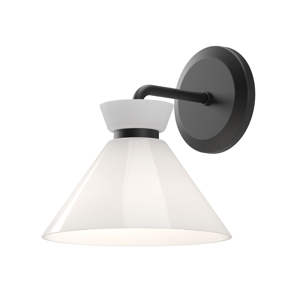 Alora Mood Halston Black Wall Light ALM-HALSTON-1WB-BK by Alora Mood