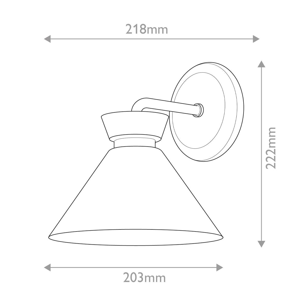 Alora Mood Halston Gold Wall Light