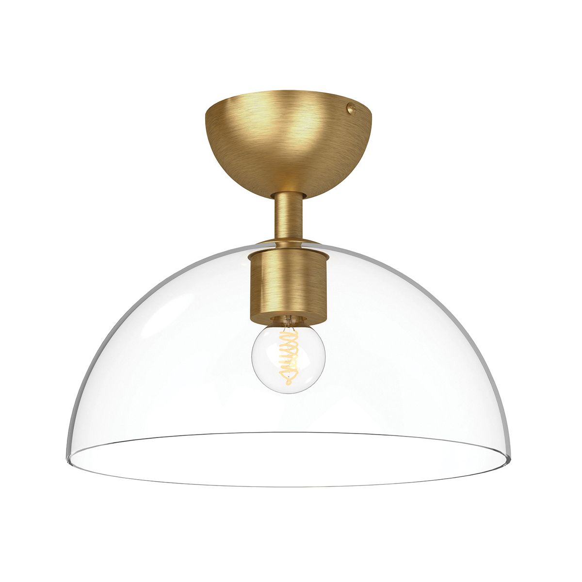 Alora Mood Jude Gold Semi Flush Ceiling Light