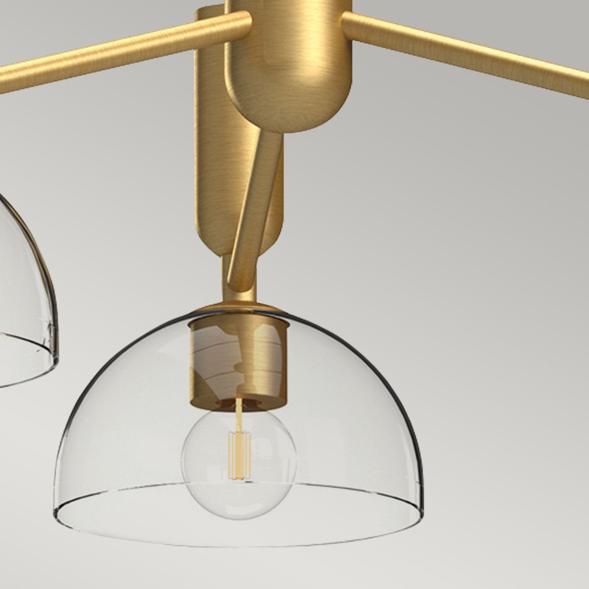 Alora Mood Jude 3 light Gold Chandelier