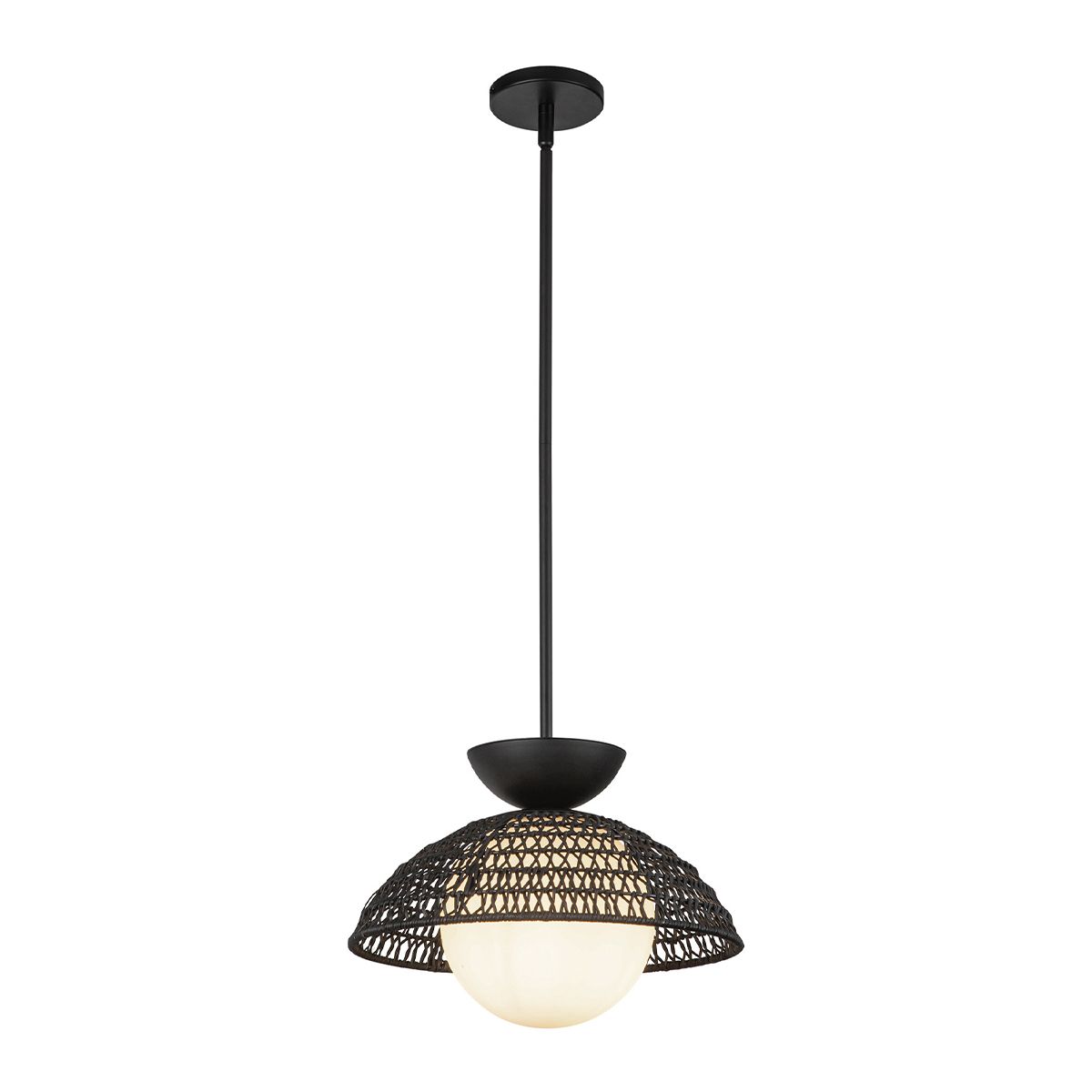Alora Mood Perth Living Room Black Ceiling Pendant Light By Elstead Lighting ALM-PERTH-P-BK