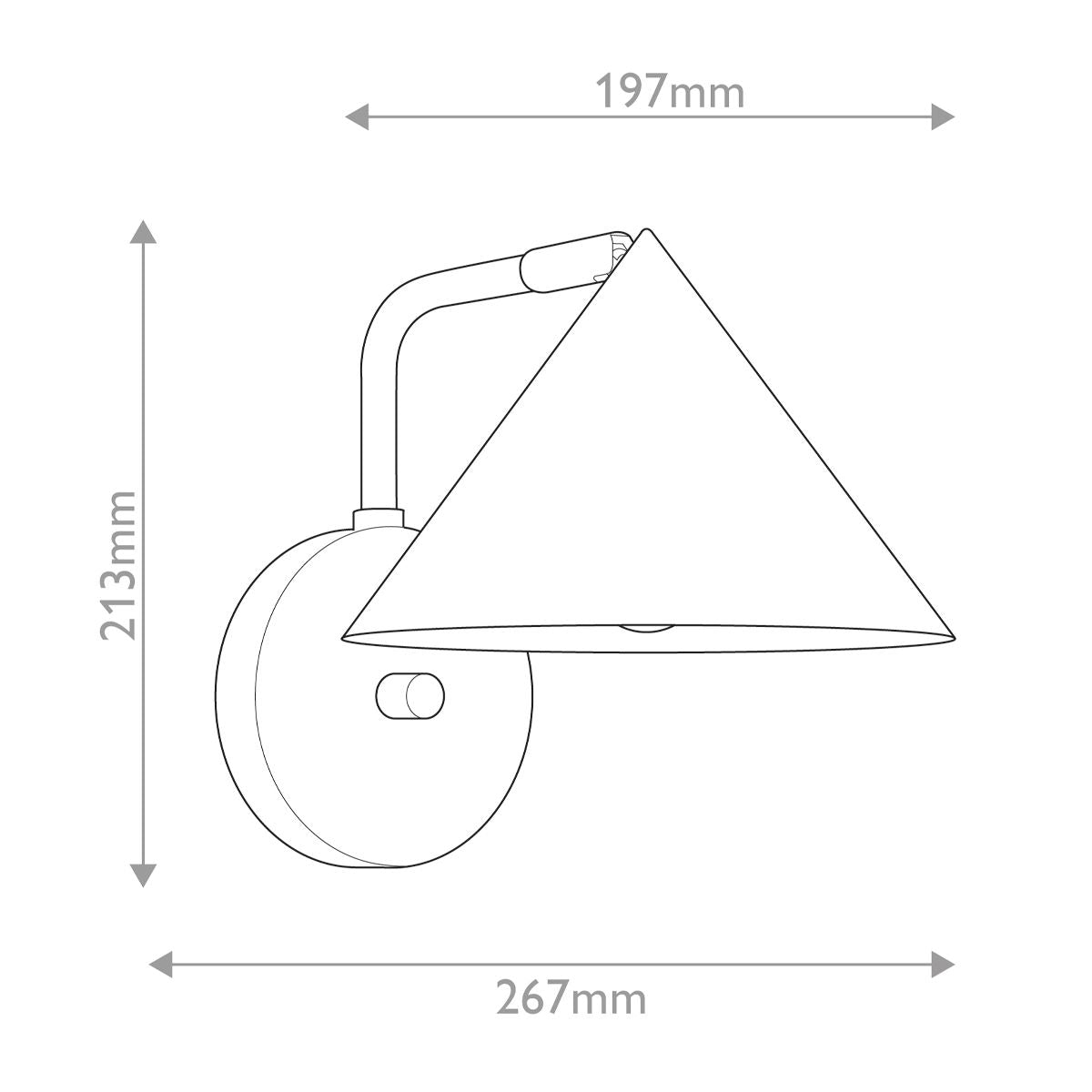 Alora Mood Remyck Black Wall Light