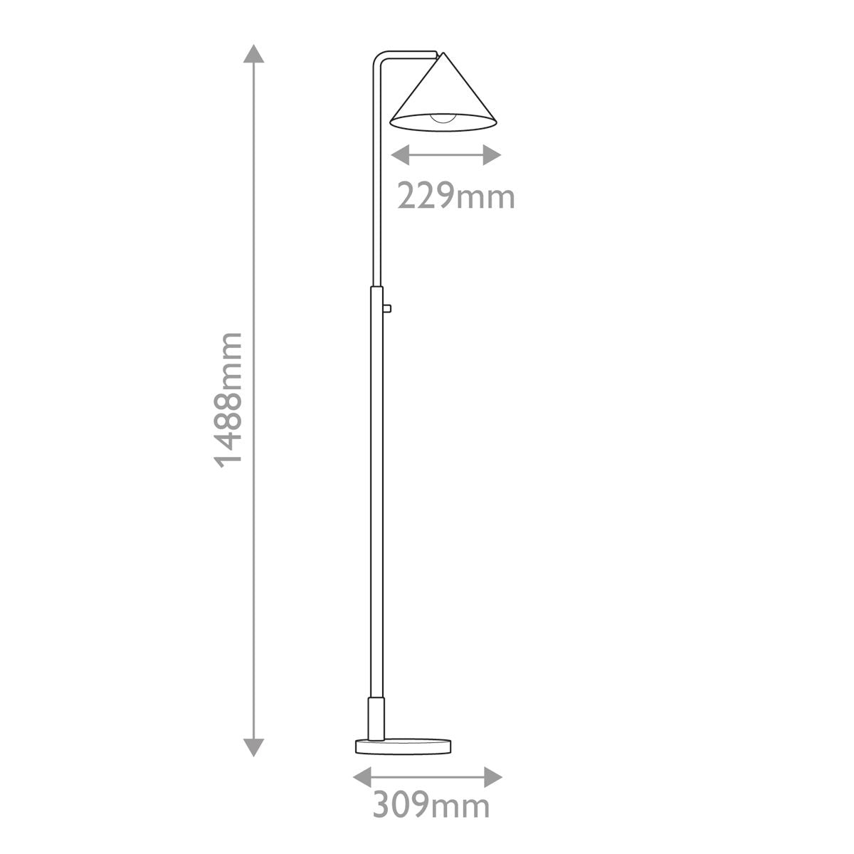 Alora Mood Remyck Gold Floor Lamp