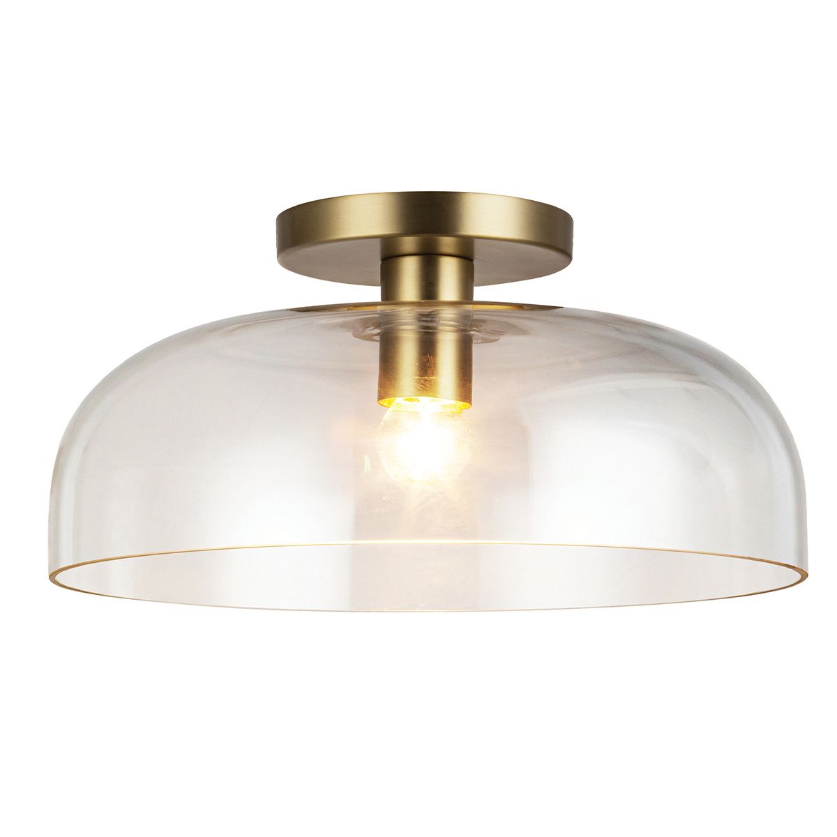 Alora Mood Sylvia Gold Semi Flush Ceiling Light-OPEN-BOX-130226