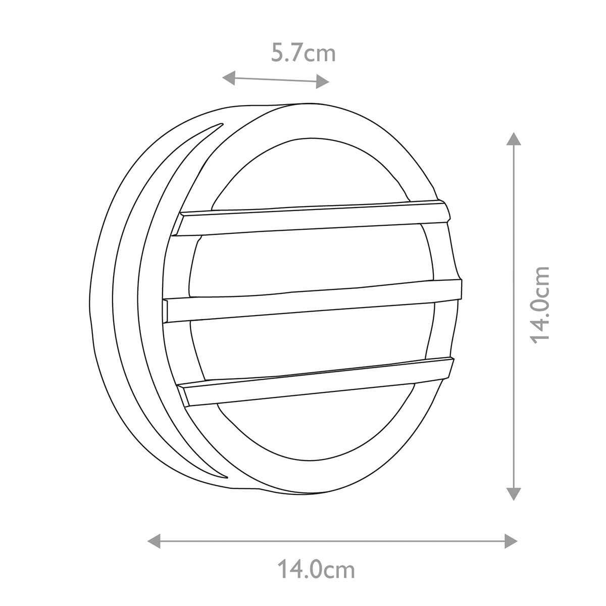 Elstead Ano Compact Black Outdoor Wall Light