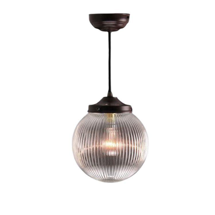 Art Deco Globe Ceiling Light Kansa PRISM424-Ceiling Pendant Lights-Kansa Lighting-1-Tiffany Lighting Direct