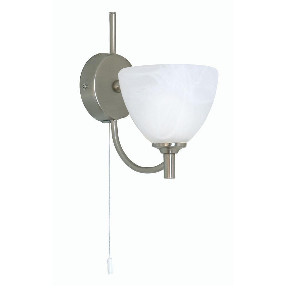 Hamburg Antique Chrome Finish Art Deco Wall Light-warehouse-180926