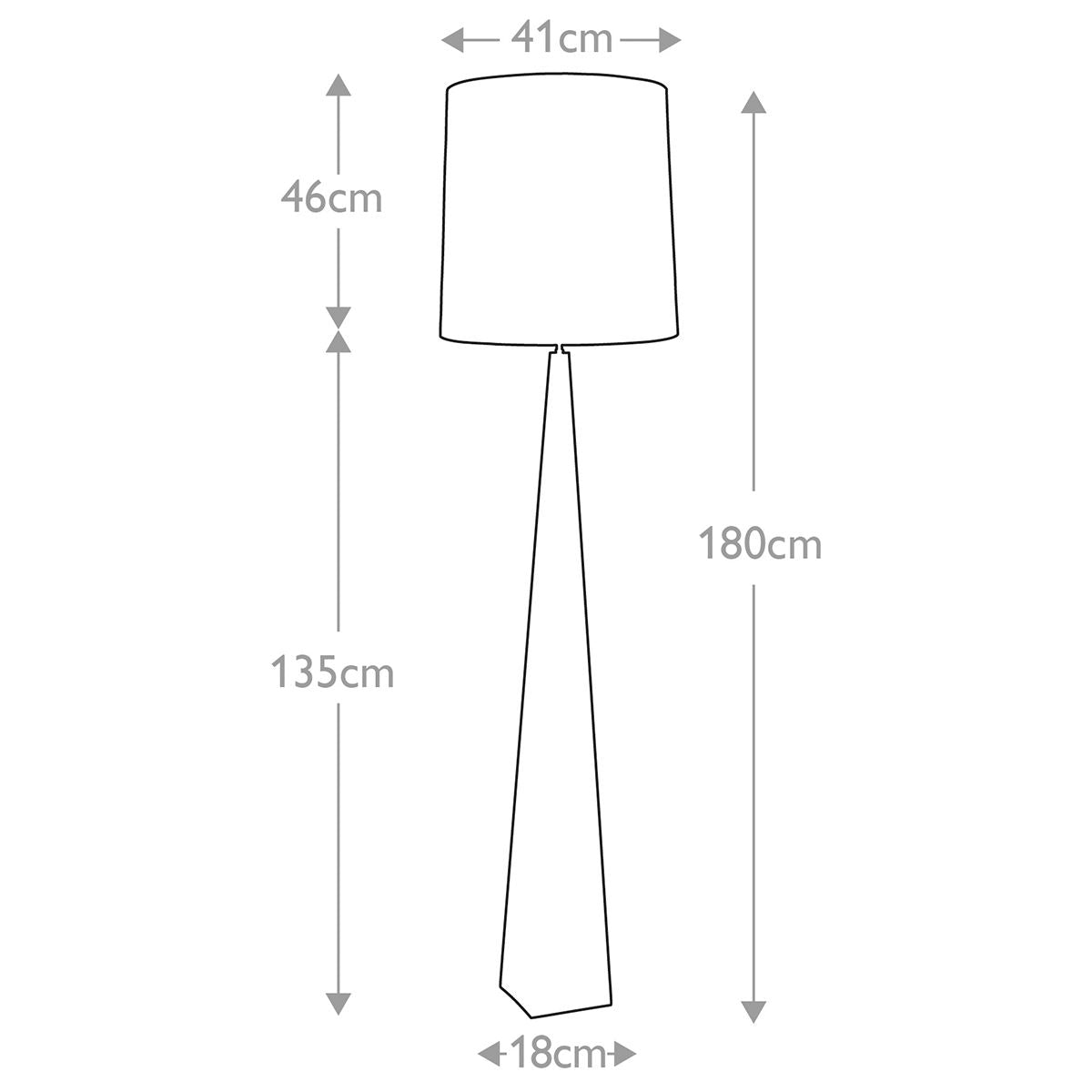 Ascent 1 Light Polished Nickel Modern Floor Lamp