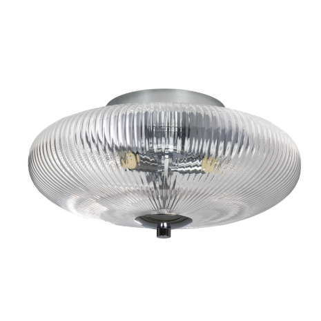Ashwell Chrome Hallway Flush Ceiling Light