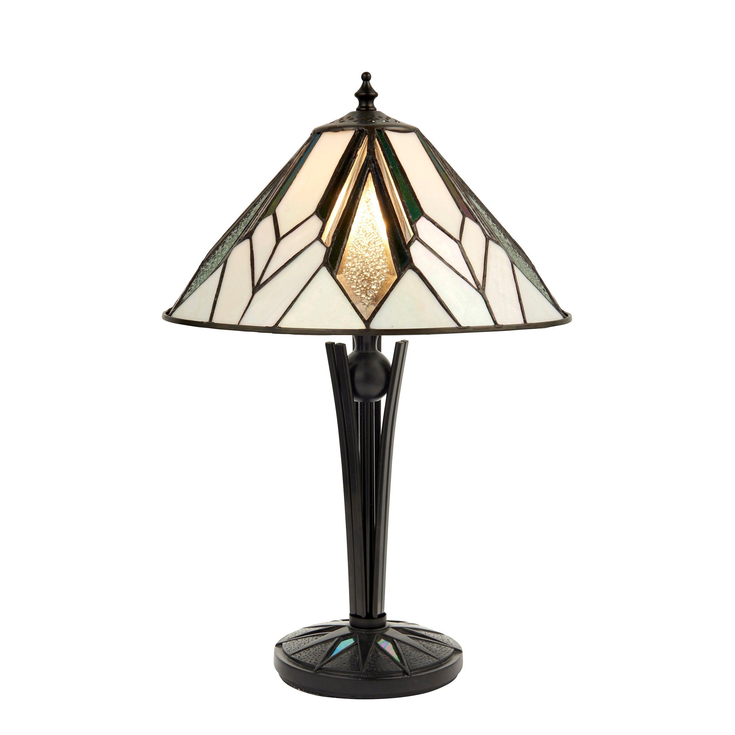 astoria small tiffany lamp unlit close up image