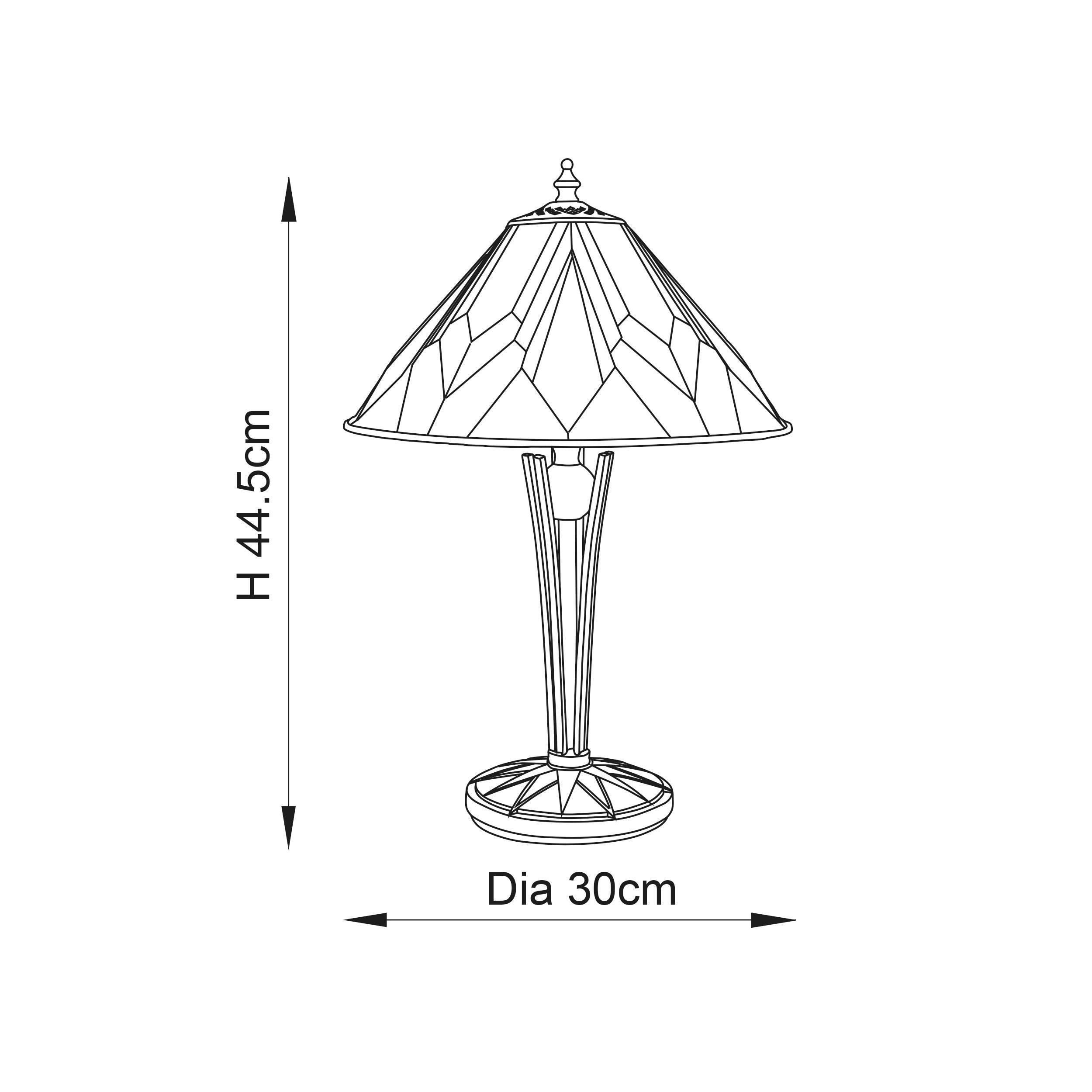 astoria small tiffany lamp Bedroom Lighting lit image