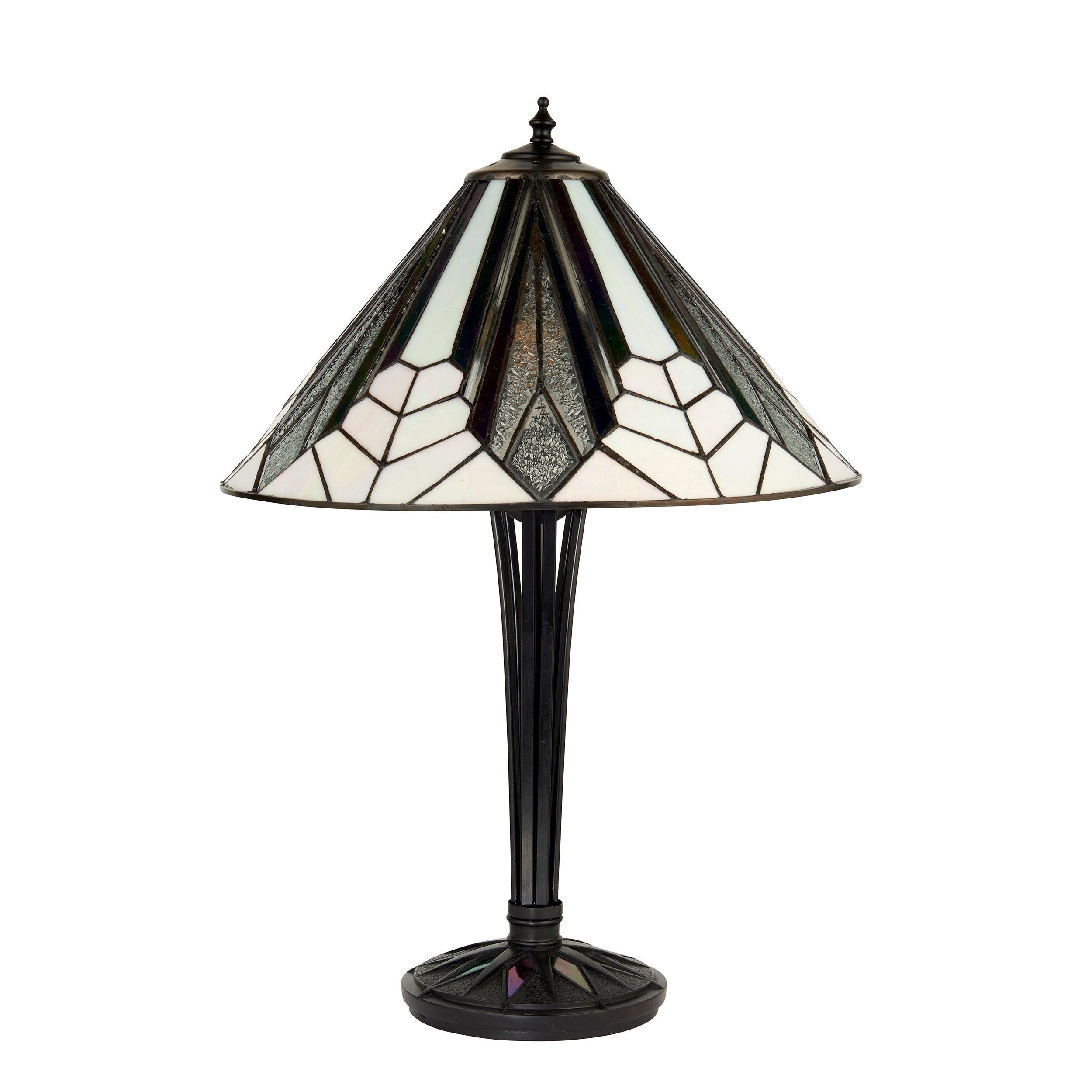 astoria tiffany table lamp unlit close up image