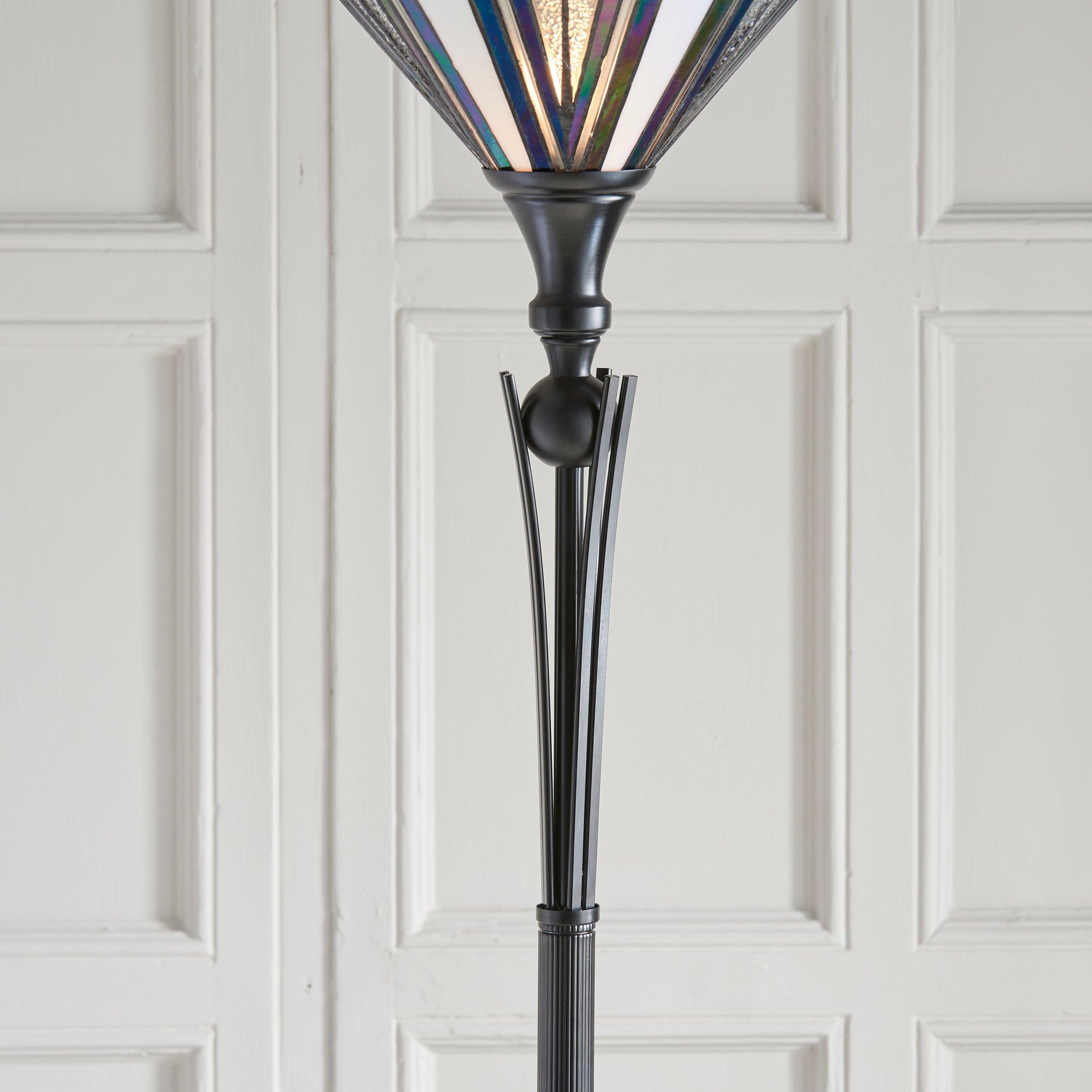 astoria tiffany uplighter floor lamp close fitting image
