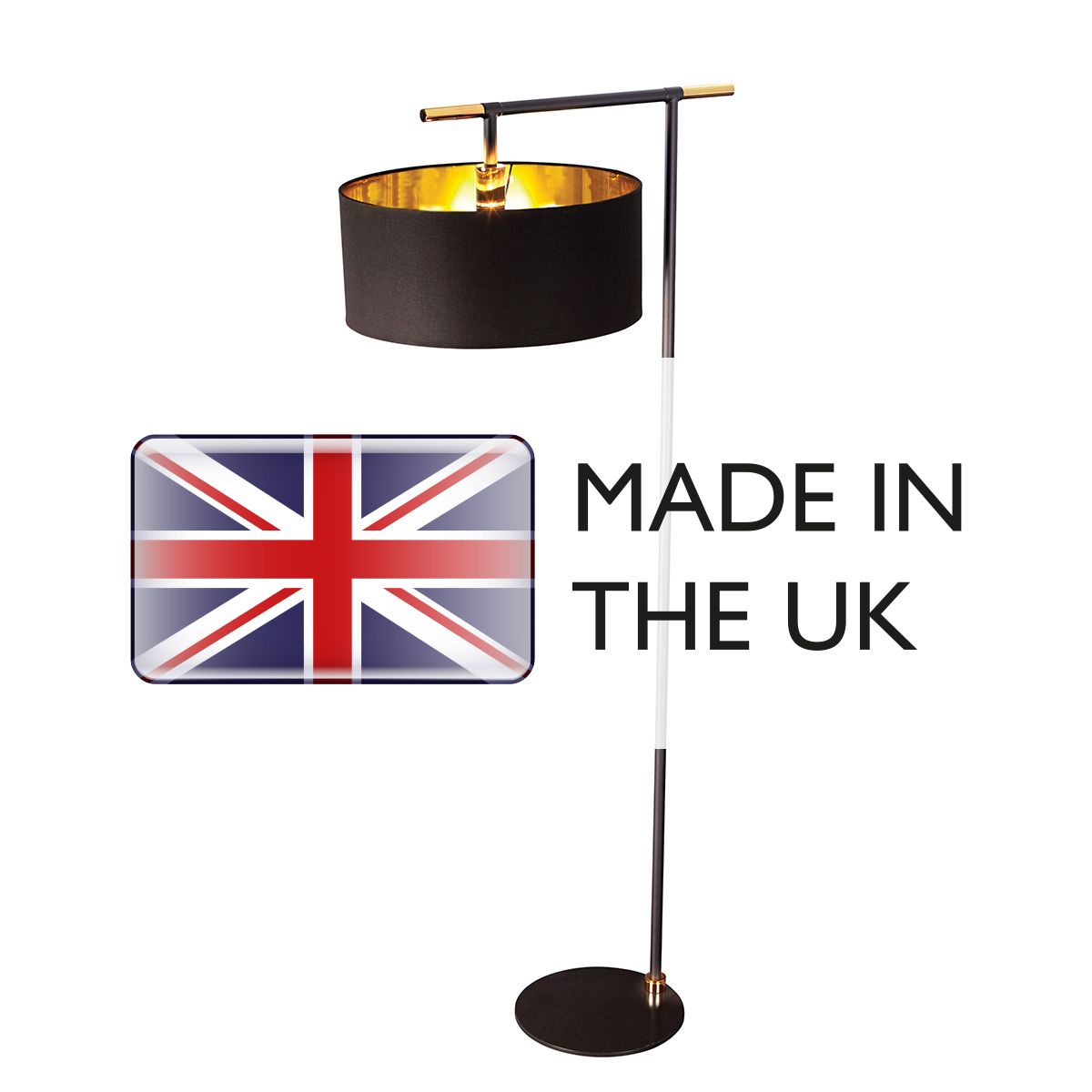 Balance 1 Light Black Floor Lamp