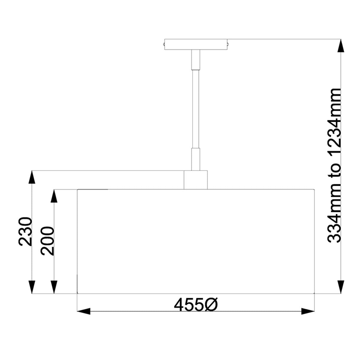 Elstead Balance 1 Light White & Nickel Ceiling Pendant