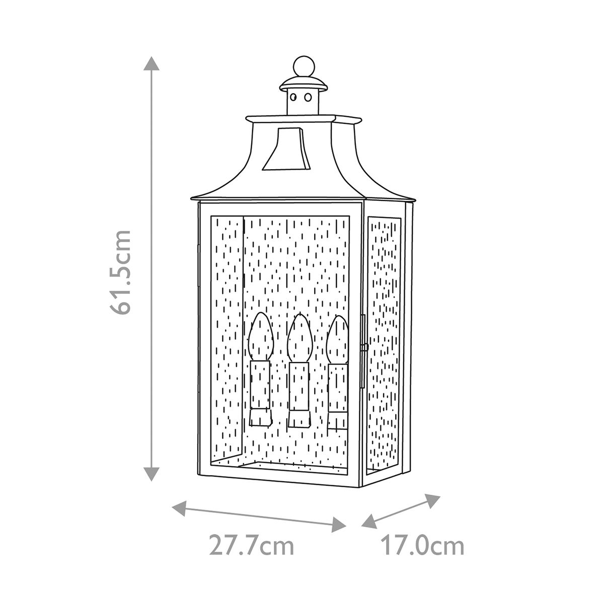 Elstead Balmoral Old Bronze Large Outdoor Wall Light