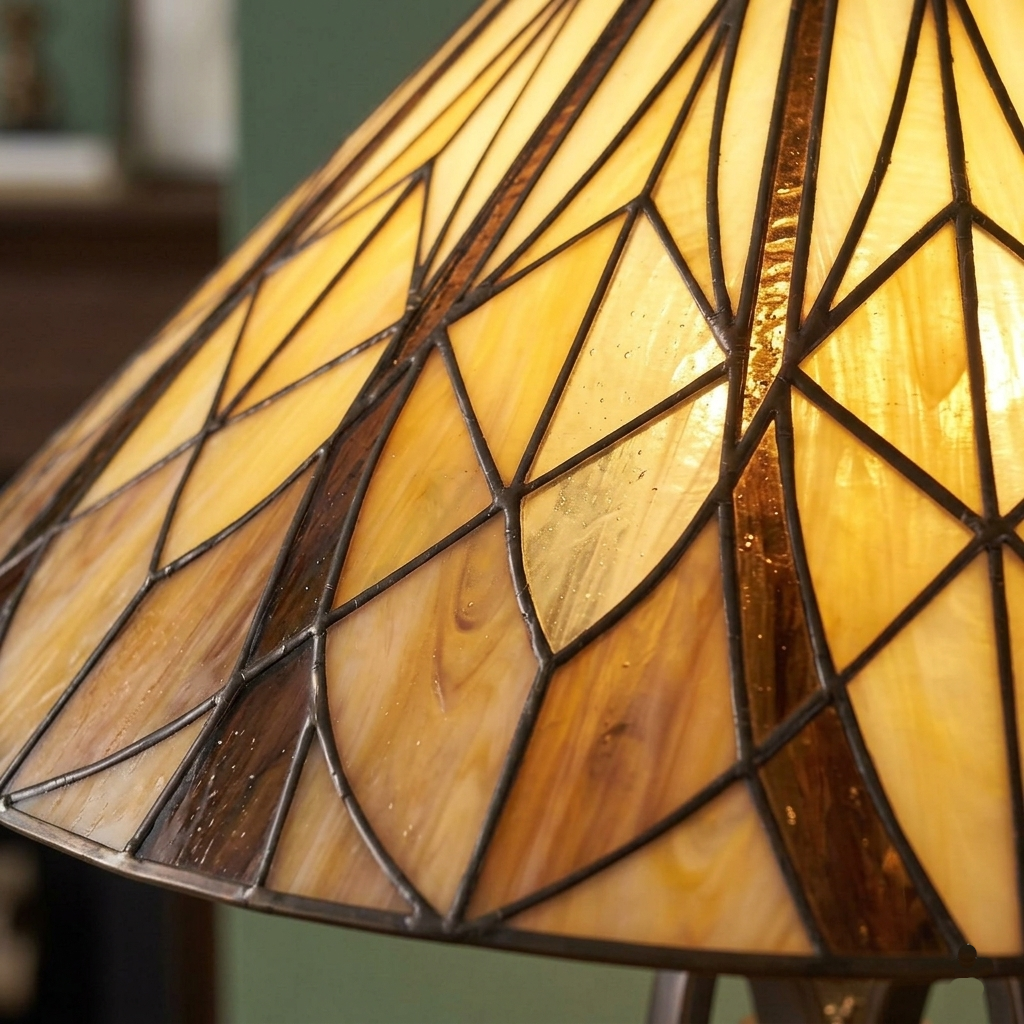 Oaks Lighting Basset Tiffany Large Table Lamp