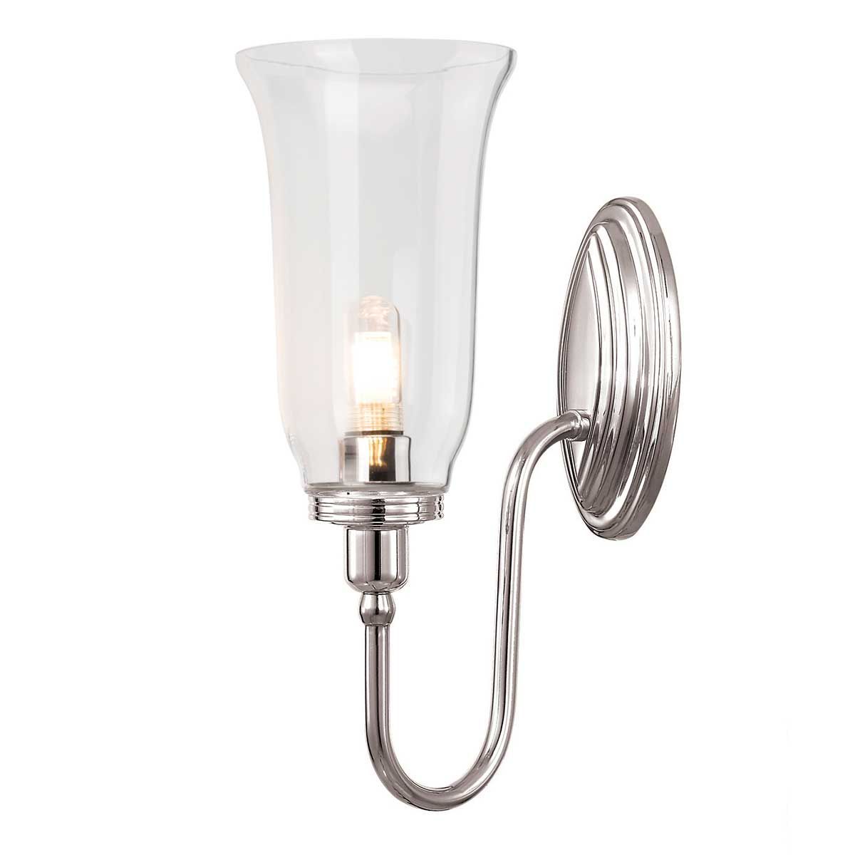 Blake Polished Chrome Bathroom Wall Light BATH-BLAKE2-PN by Elstead Lighting