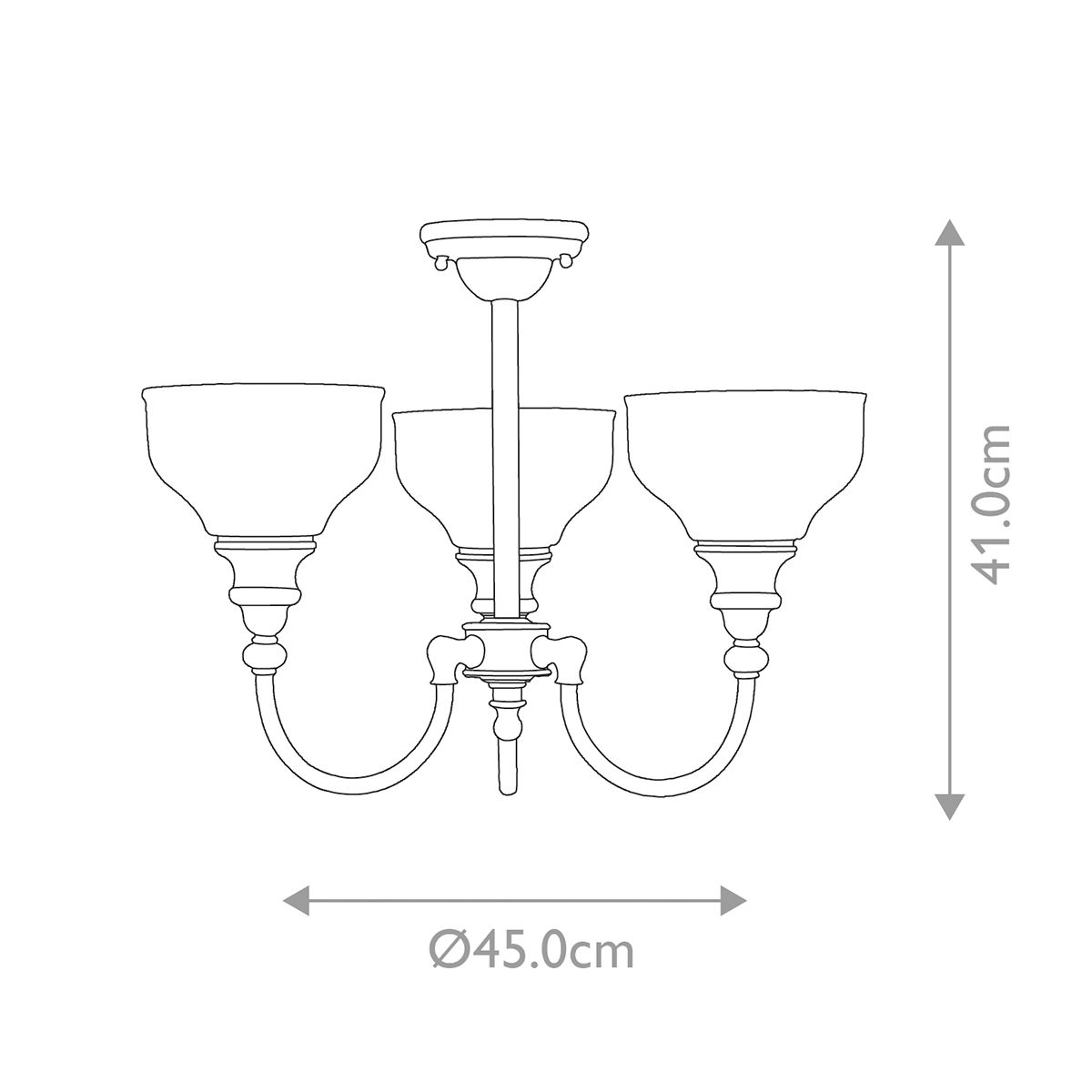 Cheadle Chrome 3 Light Bathroom Ceiling Semi-Flush-warehouse-180926