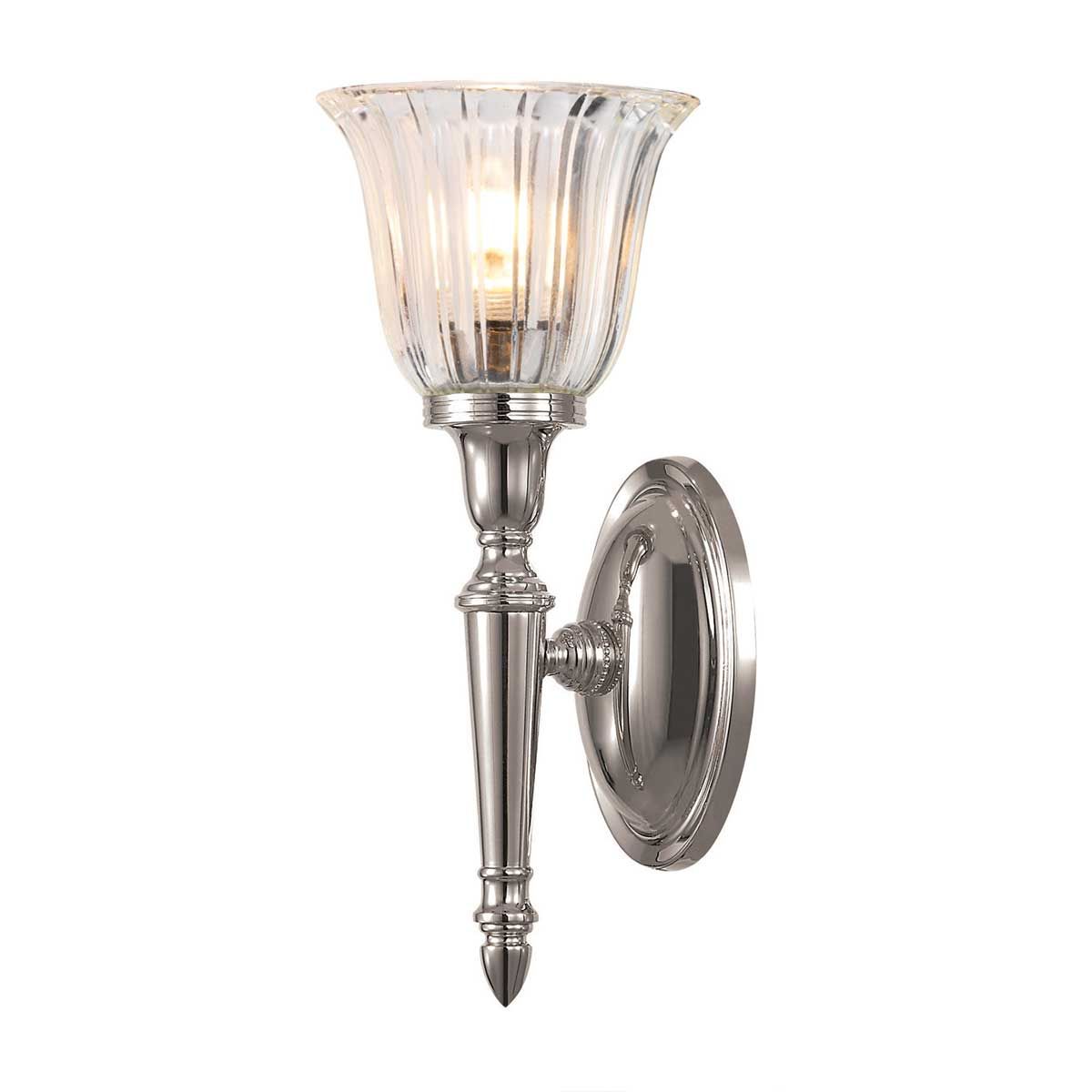 Dryden Polished NIckel Bathroom Wall Light BATH-DRYDEN1-PN by Elstead Lighting