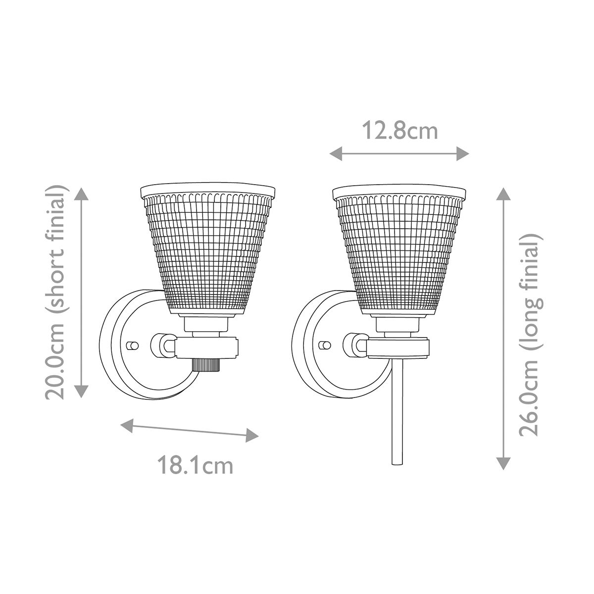 Gunnislake Polished Chrome Bathroom Wall Light-warehouse-clearance-140826
