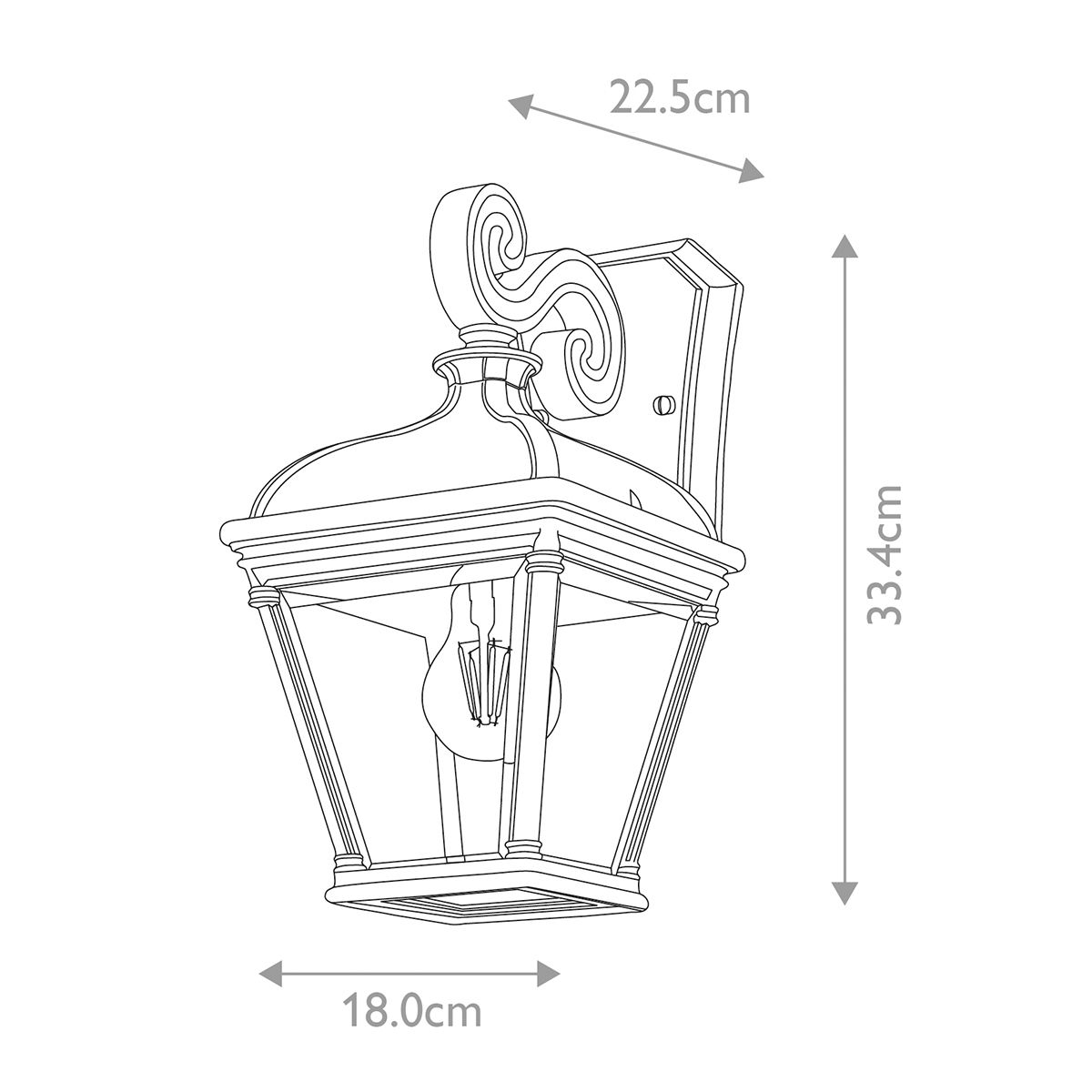 Elstead Bayview 1 Light Medium Outdoor Wall Light
