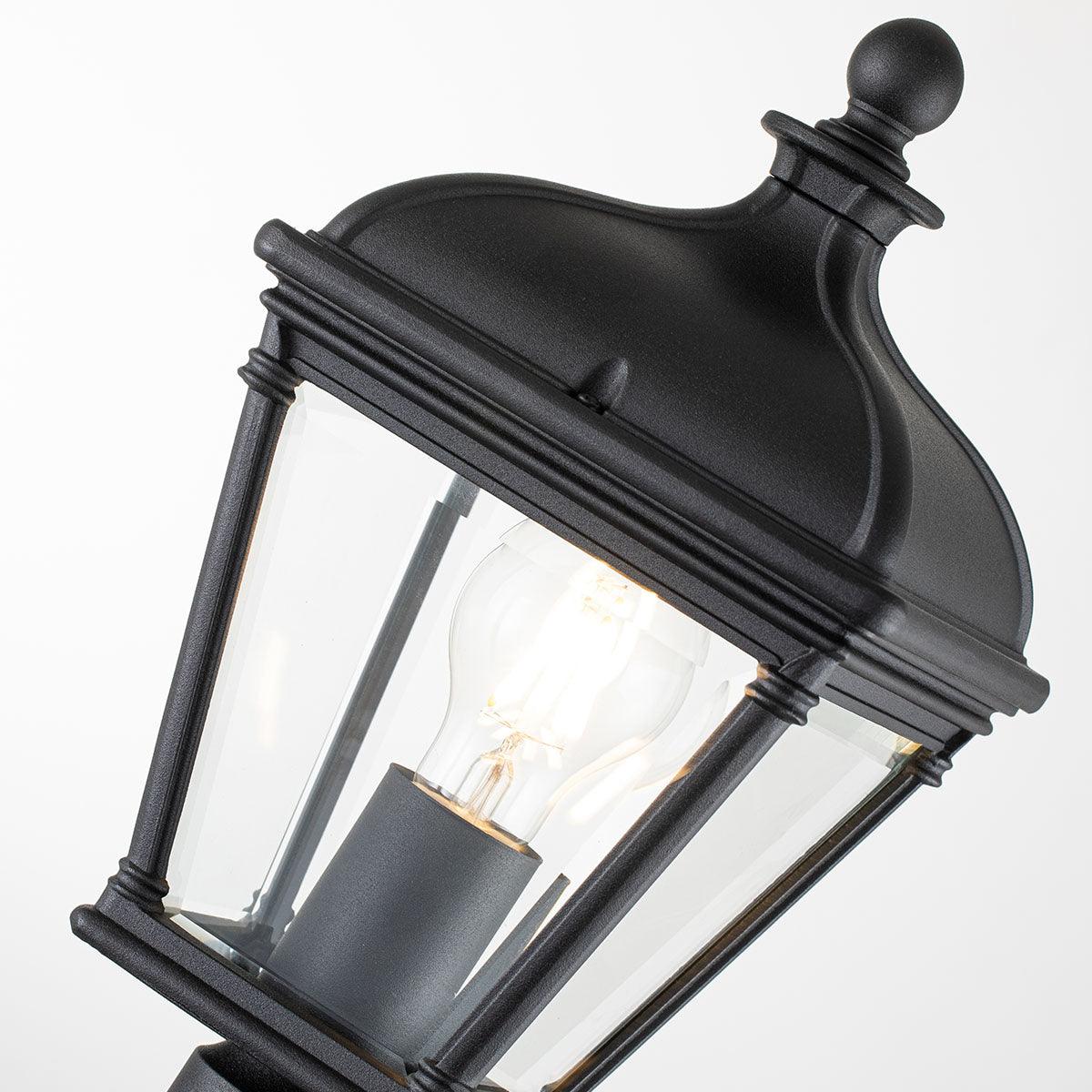 Elstead Bayview Black Medium Outdoor Bollard Light