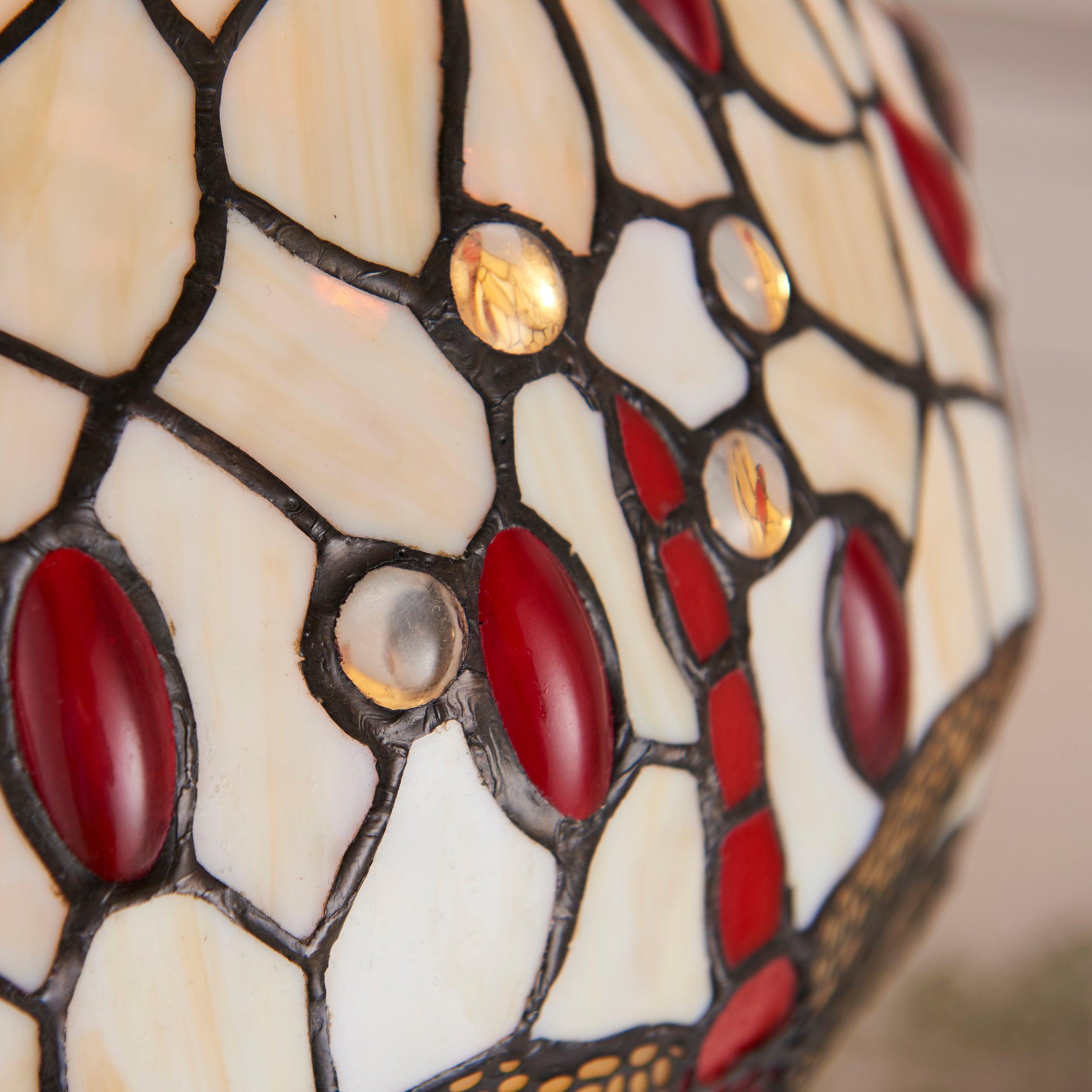 beige dragonfly medium tiffany lamp kitchen lighting image