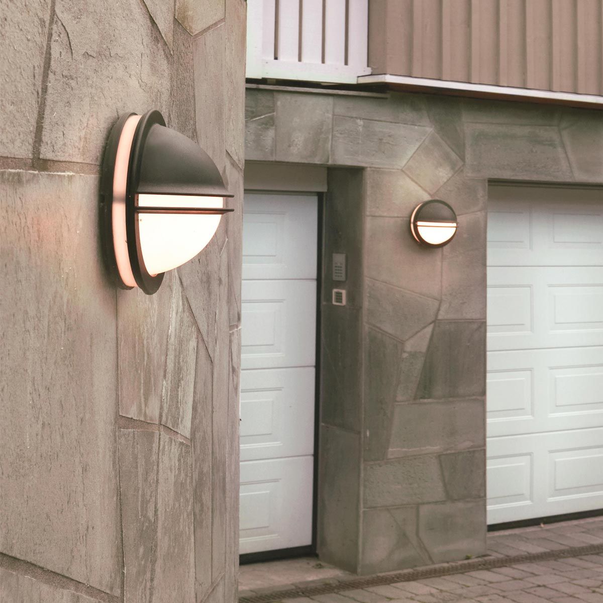 Norlys Berlin 1 Light Black Outdoor Wall Light