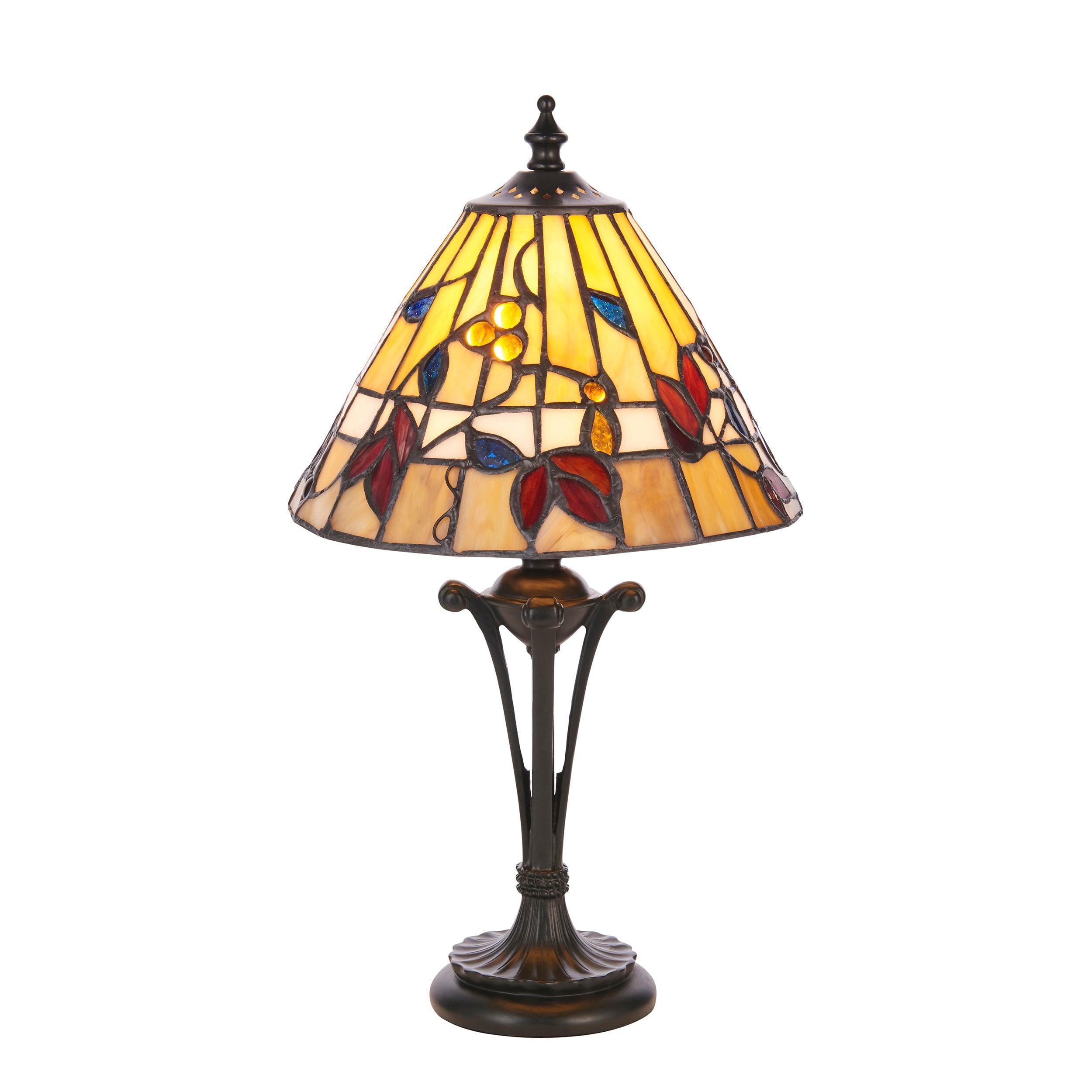berwood tiffany bedside lamp close up image