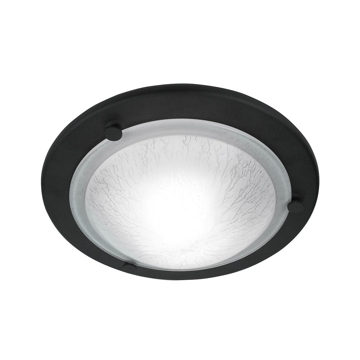Berwick Black Flush Ceiling Light
