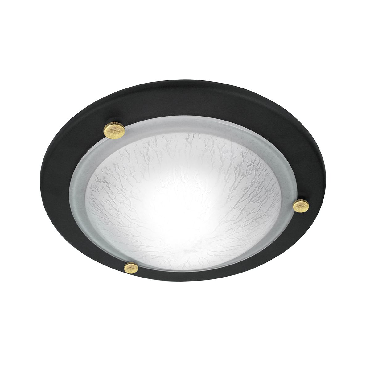 Berwick Black Flush Ceiling Light