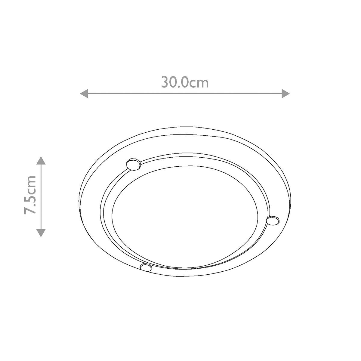 Berwick Black Flush Ceiling Light