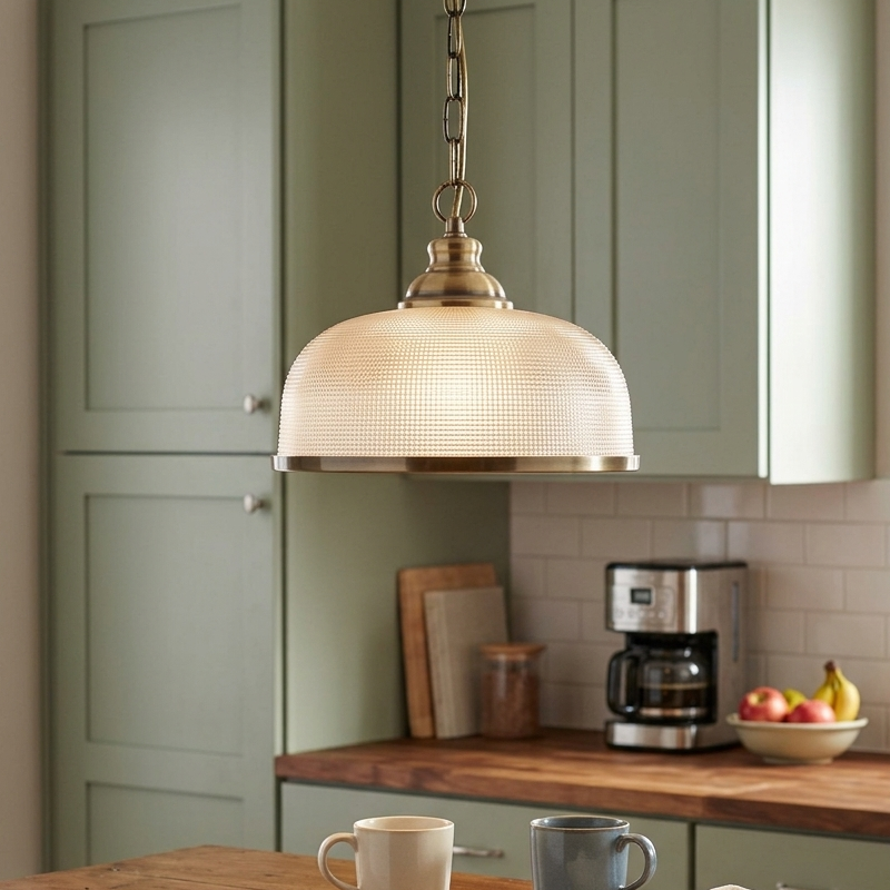 Bistro II 1 Light Brass Kitchen Ceiling Light