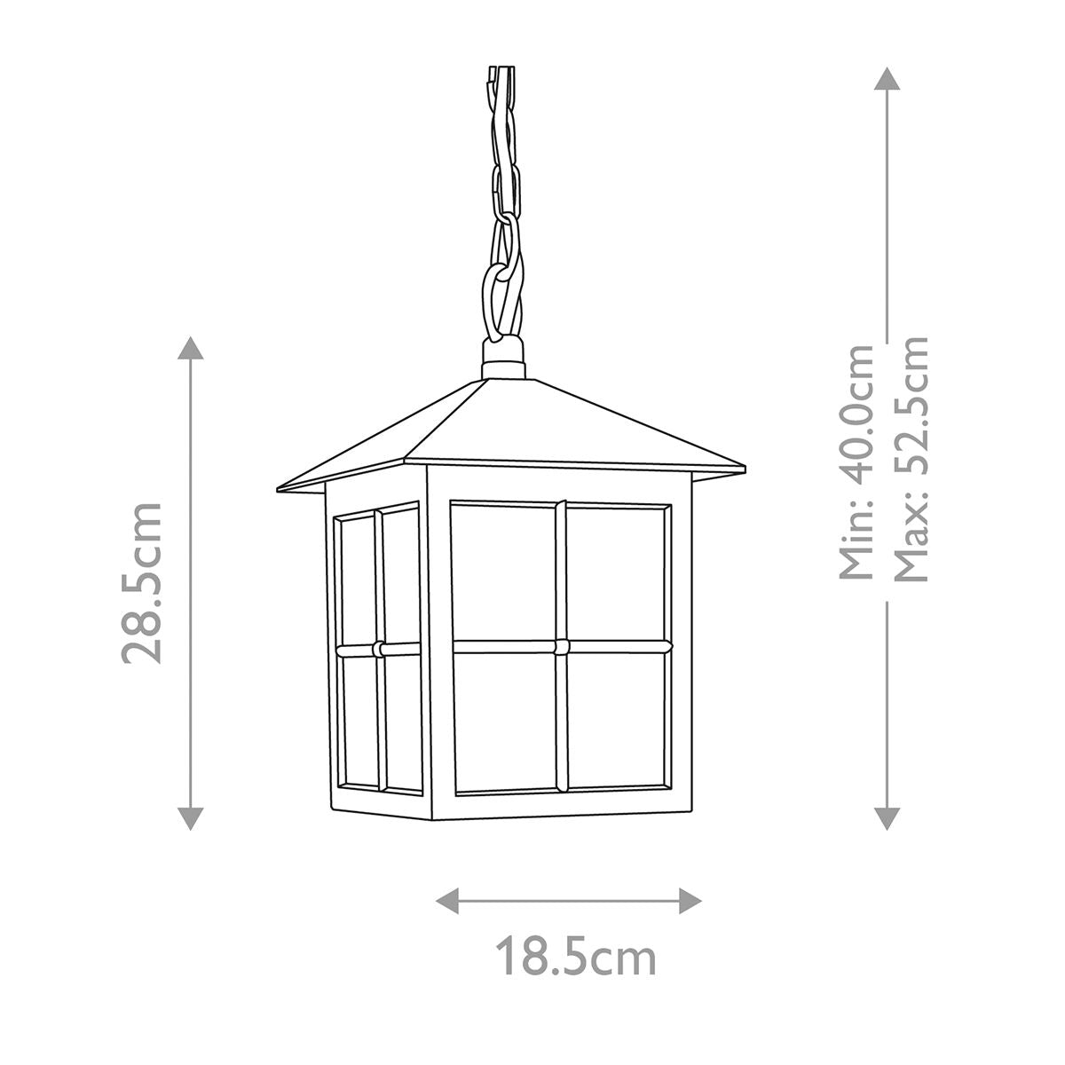 Elstead Winchester Black Outdoor Pendant Light