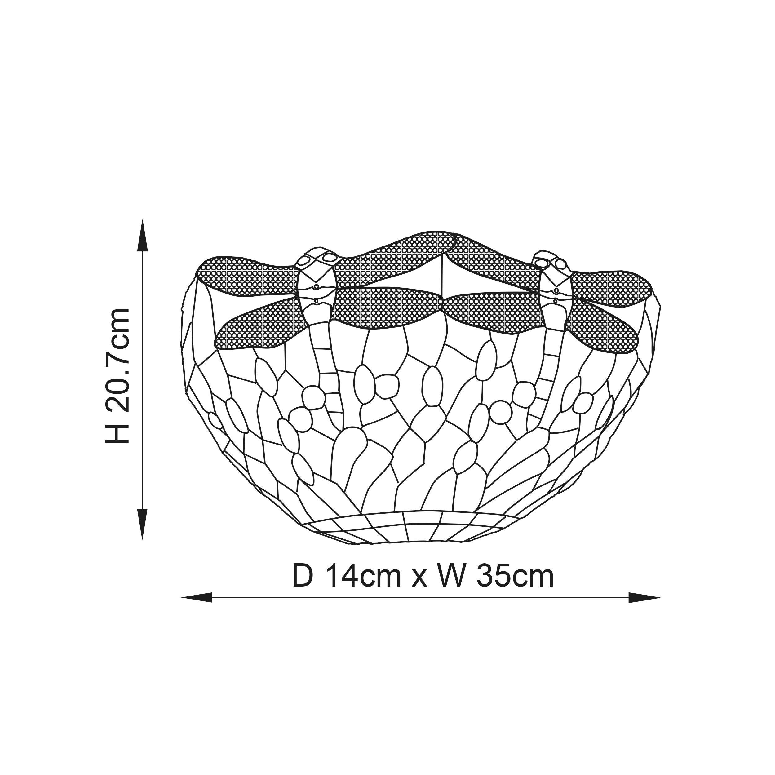 blue dragonfly tiffany wall light Living room lighting image