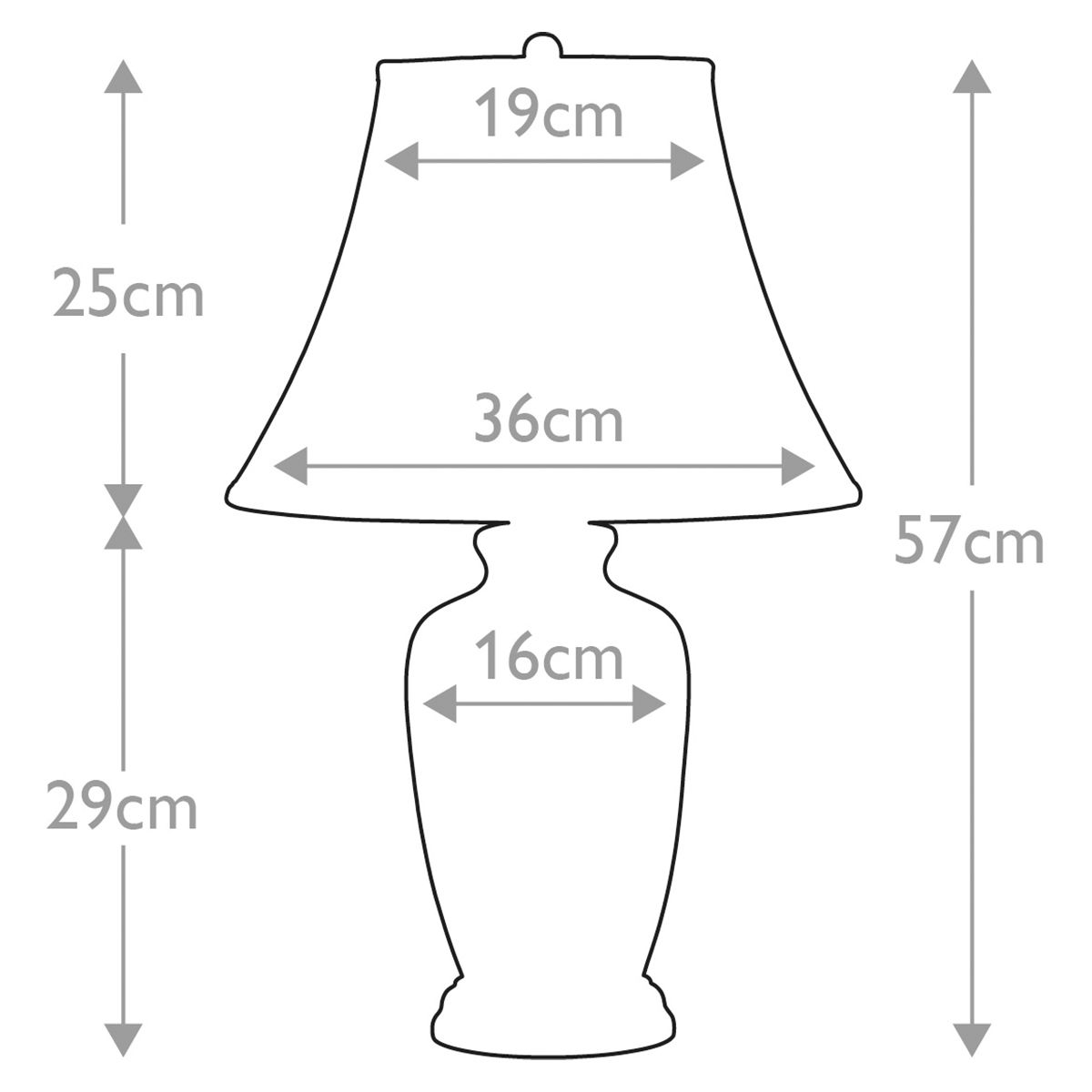 Elstead Blue Ginger Jar Ceramic Table Lamp