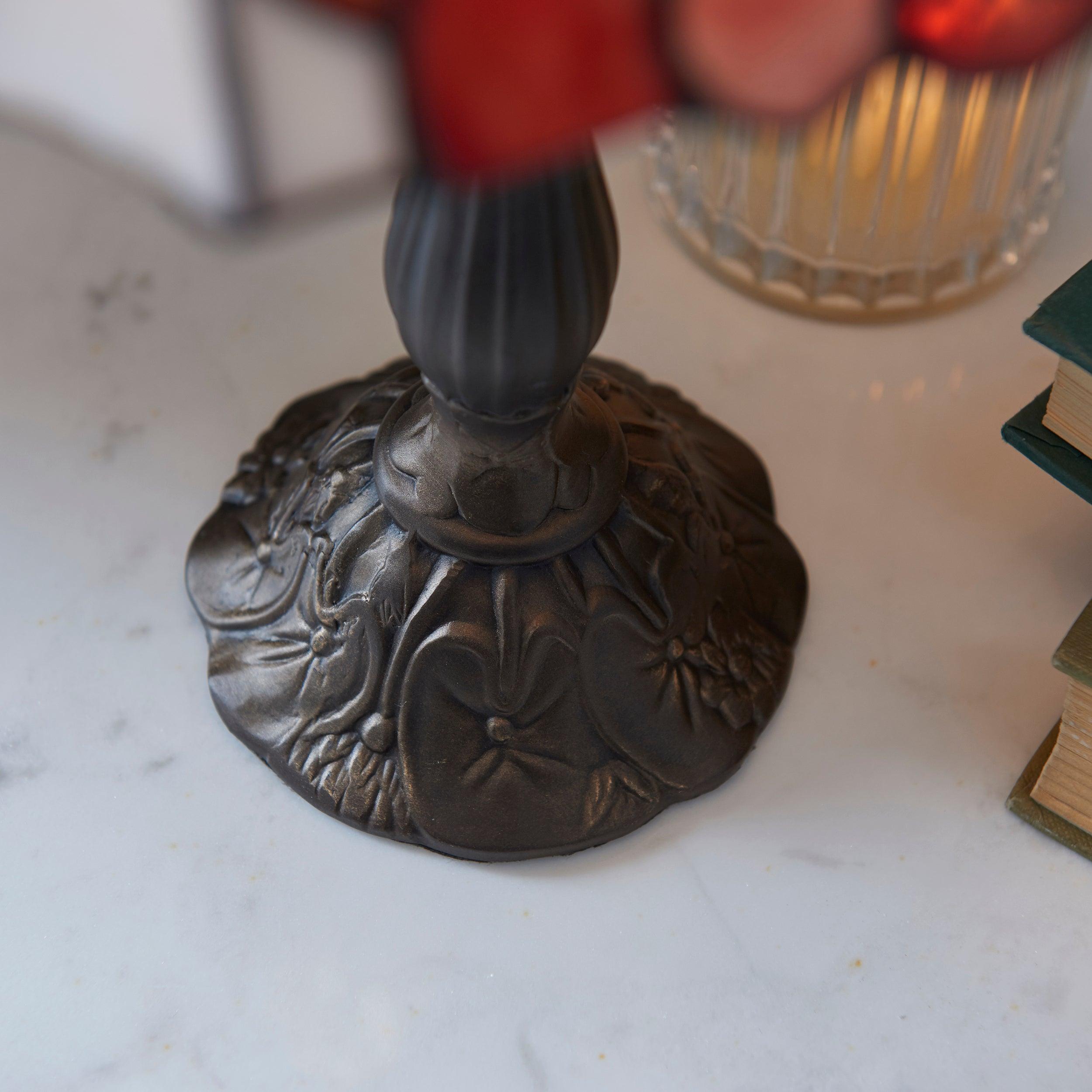 botanica tiffany bedside lamp unlit close up image