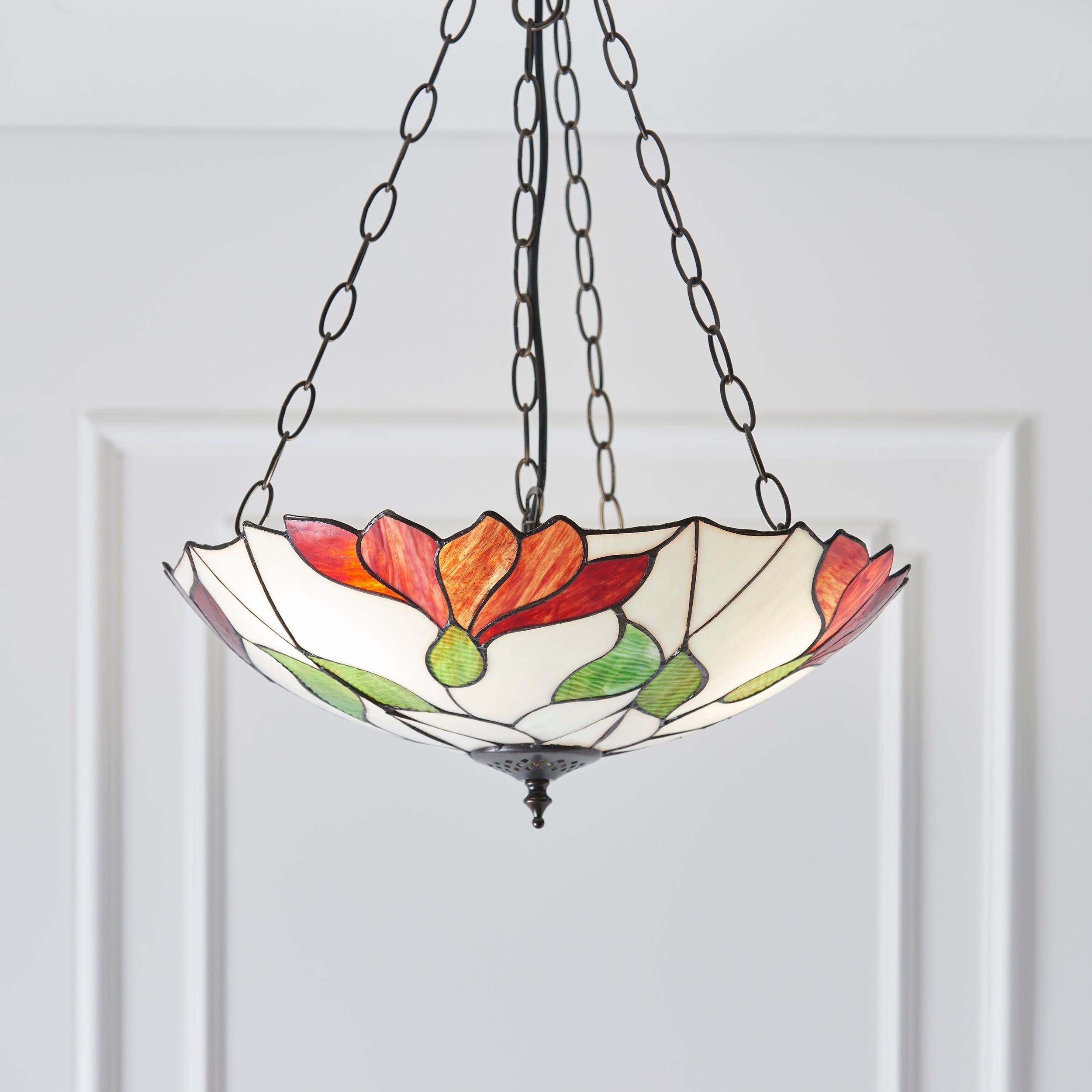 botanica inverted tiffany pendant light Hallway Lighting Image