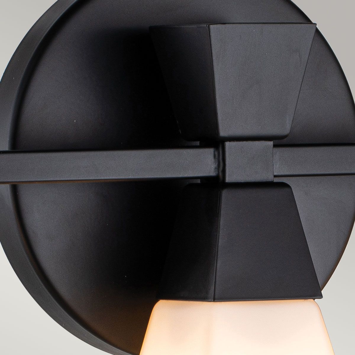Bowtie 3 Light Black Modern Bathroom Wall Light