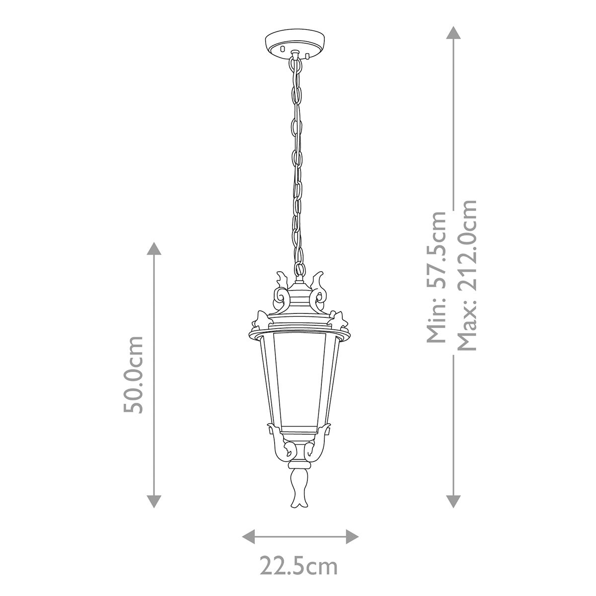 Elstead Baltimore Weathered Bronze Medium Outdoor Lantern