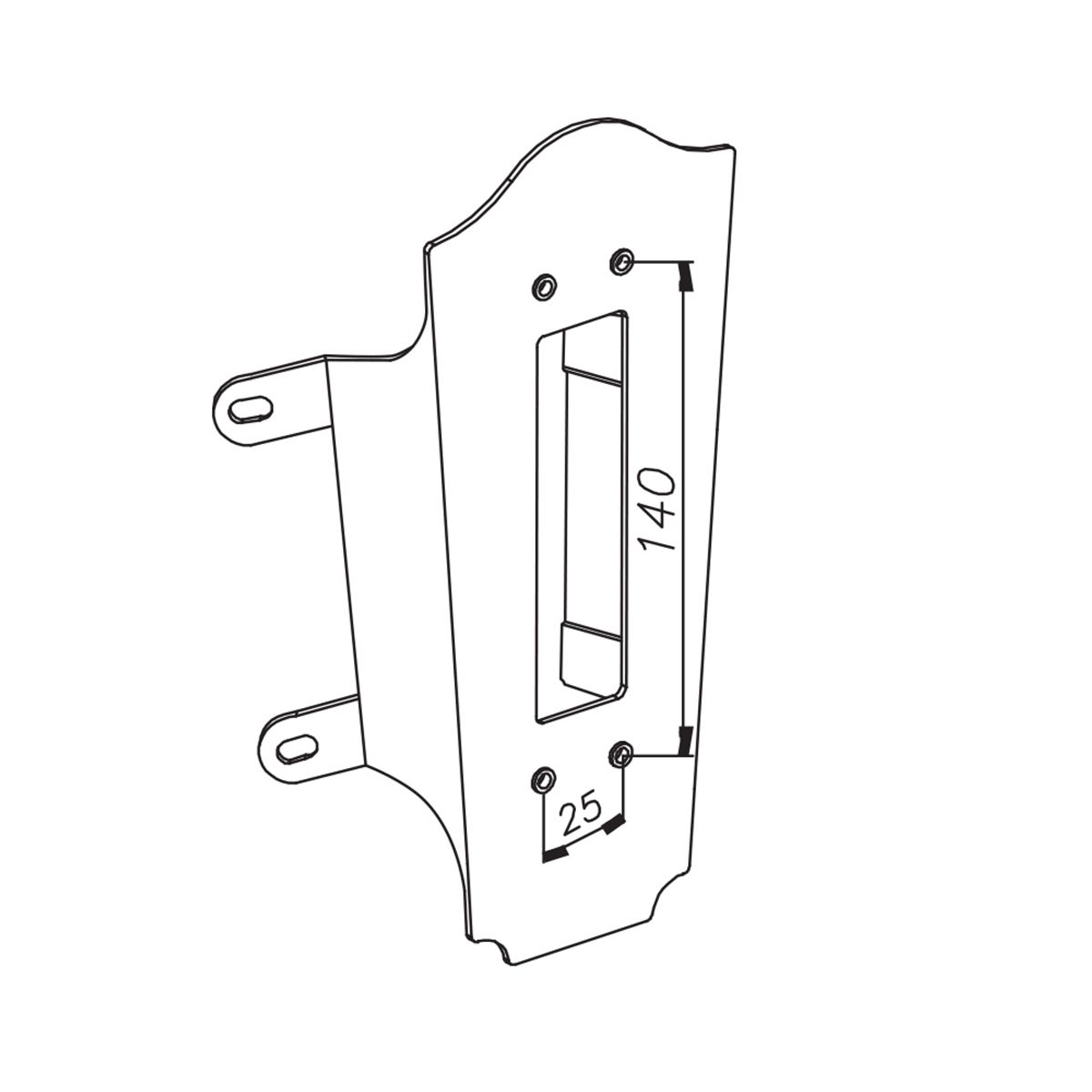 Norlys Outdoor Corner Bracket 4 - Black C-BKT4-BLK