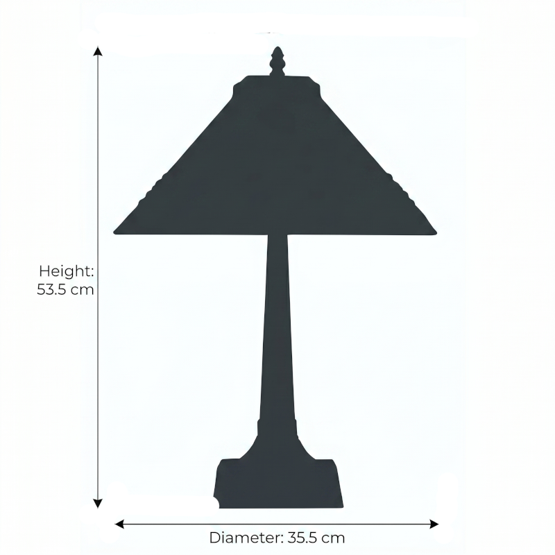 Oaks Lighting Camillo Tiffany 14" Table Lamp
