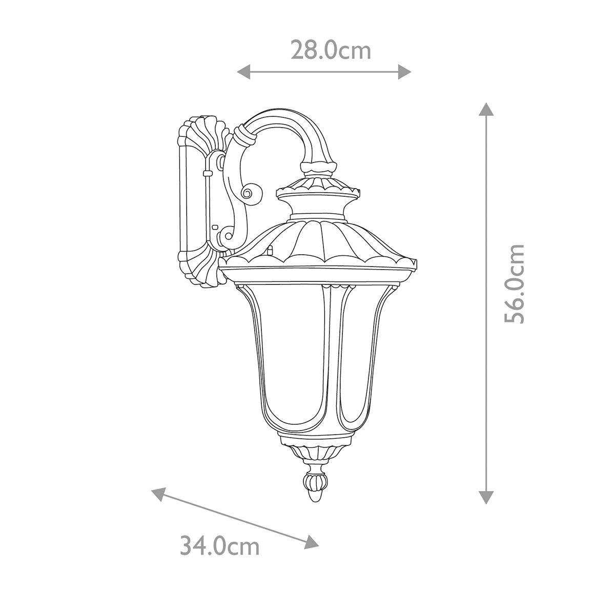 ELstead Chicago 1 Light Medium Outdoor Wall Light