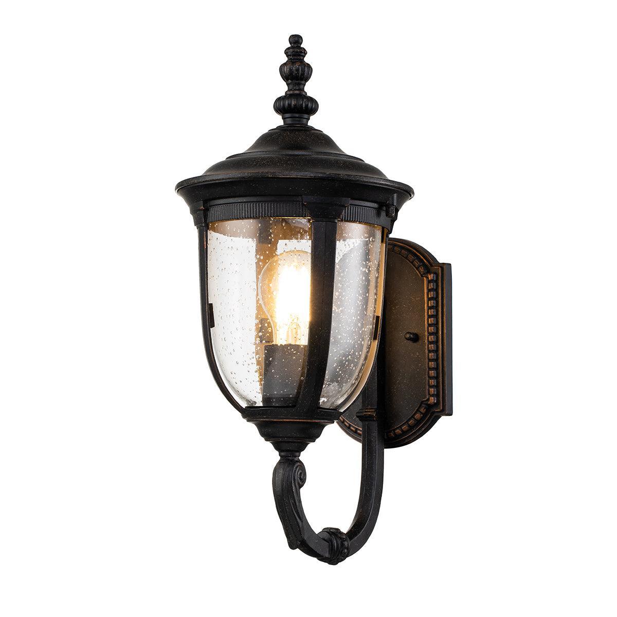 Cleveland 1 Uplight Small Bronze Outdoor Wall Light-warehouse-25-09-26