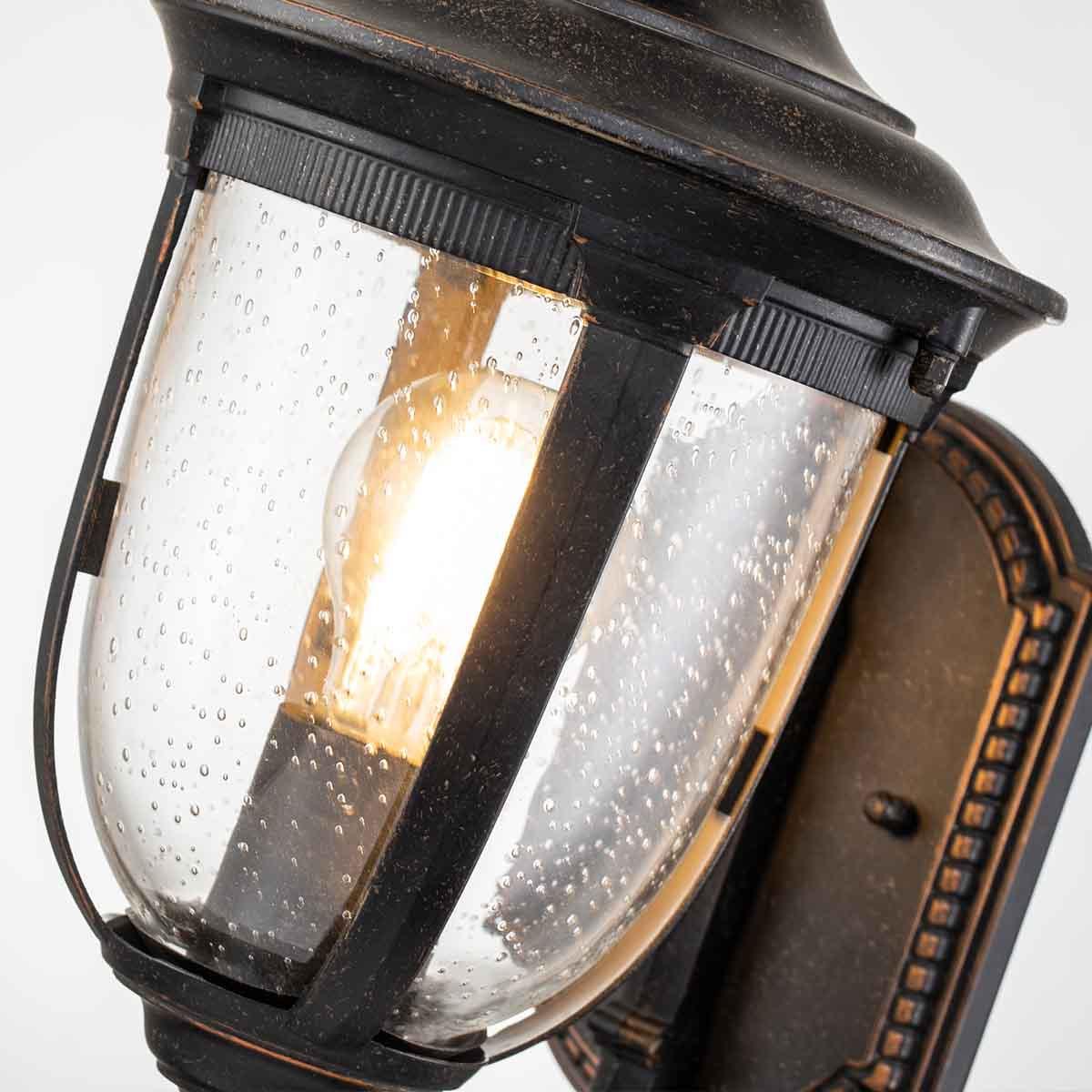 Cleveland 1 Uplight Small Bronze Outdoor Wall Light-warehouse-180926