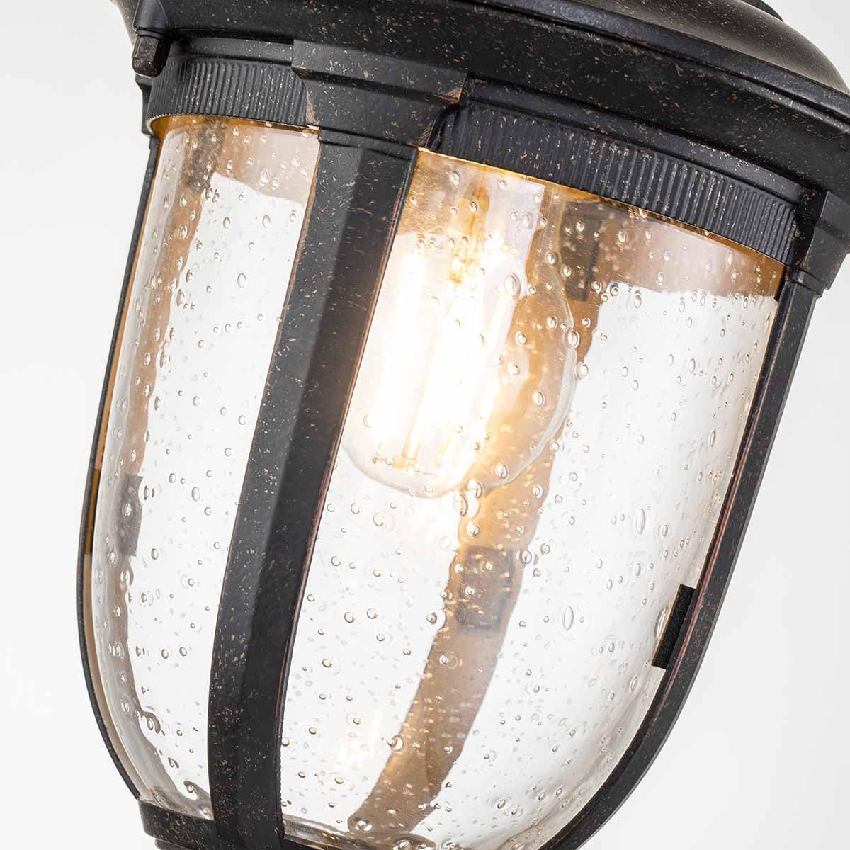 Elstead Cleveland 1 Light Bronze Outdoor Small Chain Lantern