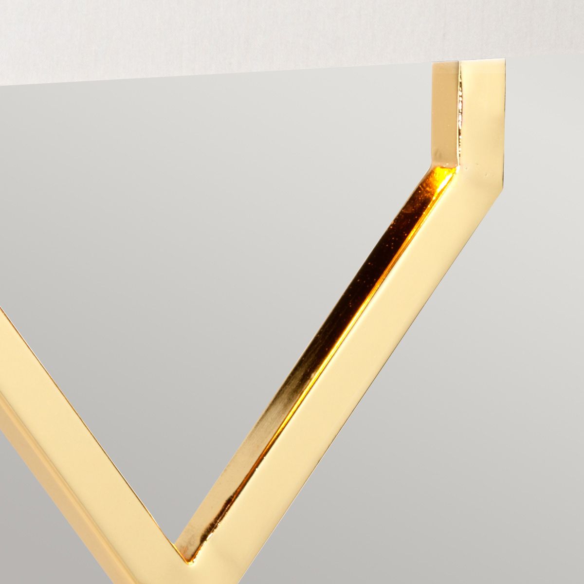 Cross Gold Modern Table Lamp - Ivory shade