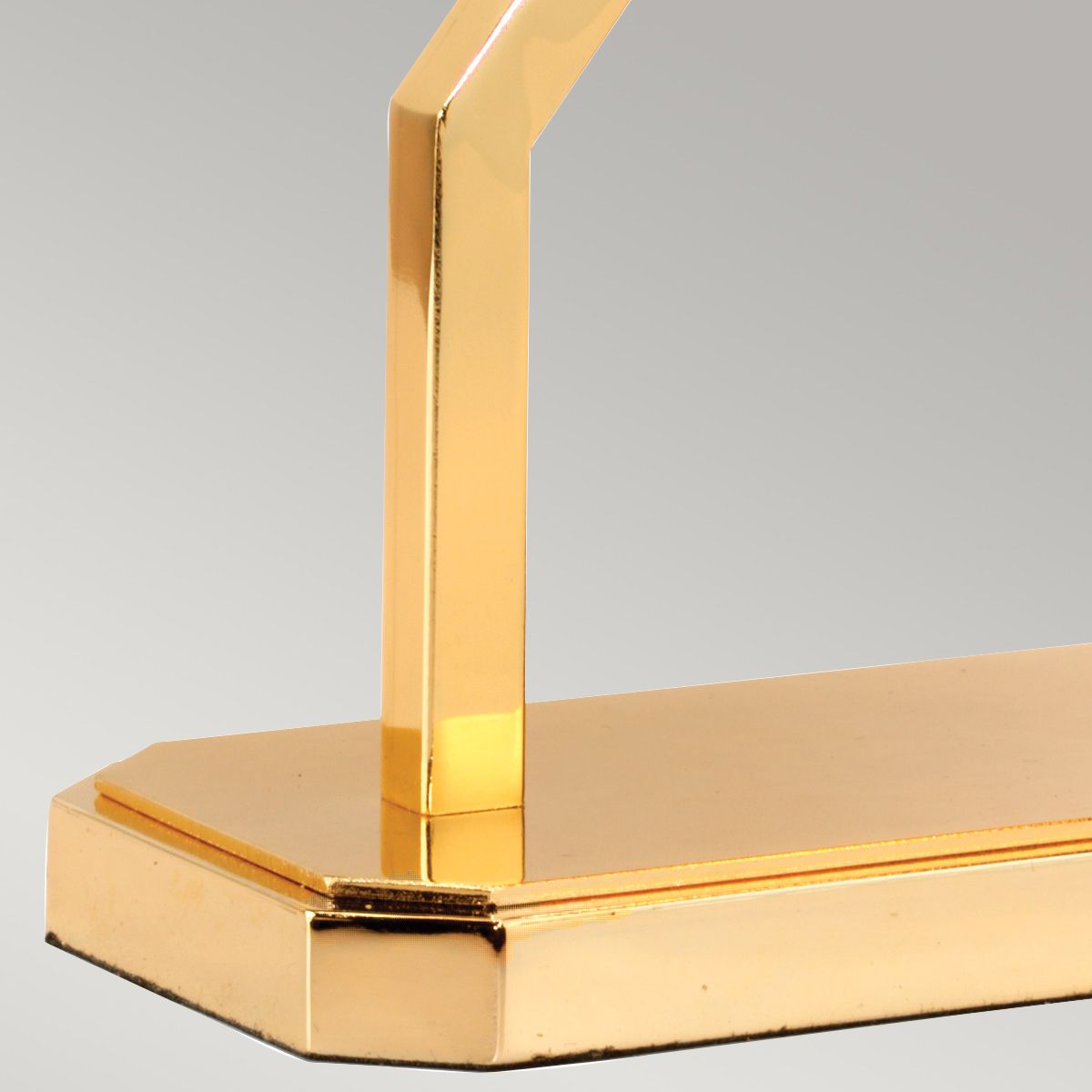 Cross Gold Modern Table Lamp - Ivory shade